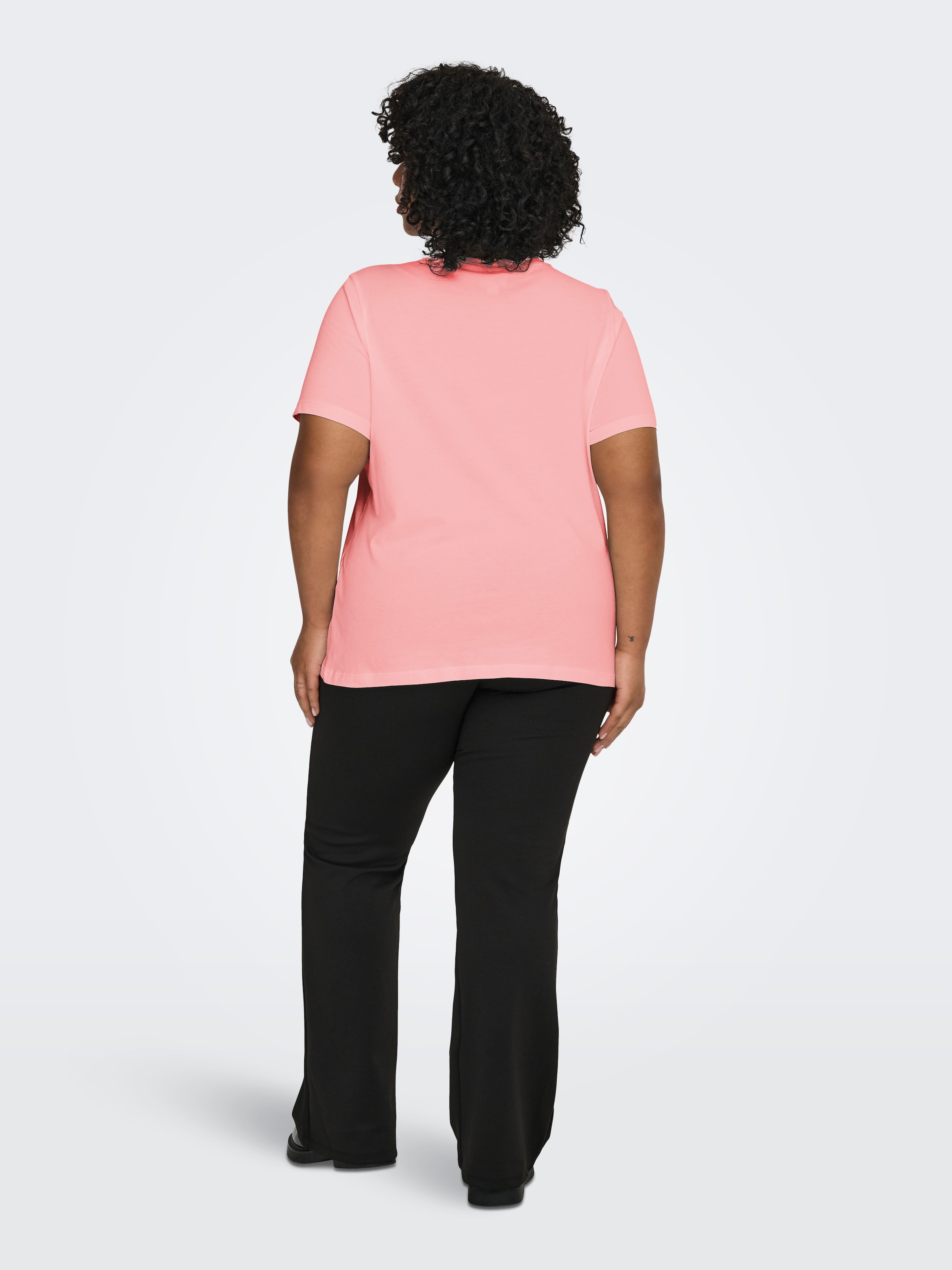 ONLY CARMAKOMA T-Shirt »CARKITA LIFE S/S LOGO TOP JRS NOOS« Baumwolle, regular fit