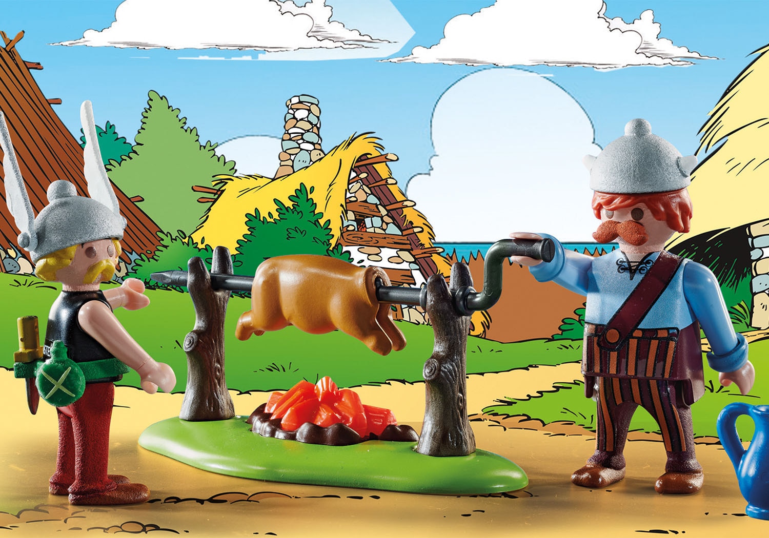 Playmobil® Konstruktions-Spielset »Grosses Dorffest (70931), Asterix«, (310 St.), Made in Germany