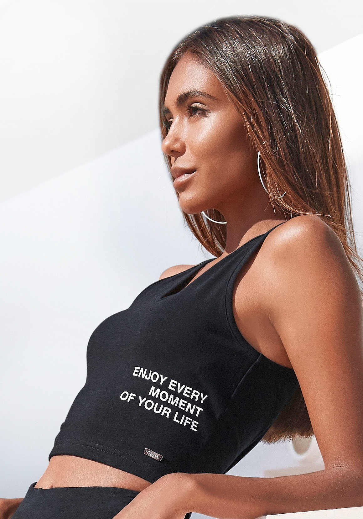 Image of Buffalo Tanktop mit Statement Druck, Loungewear