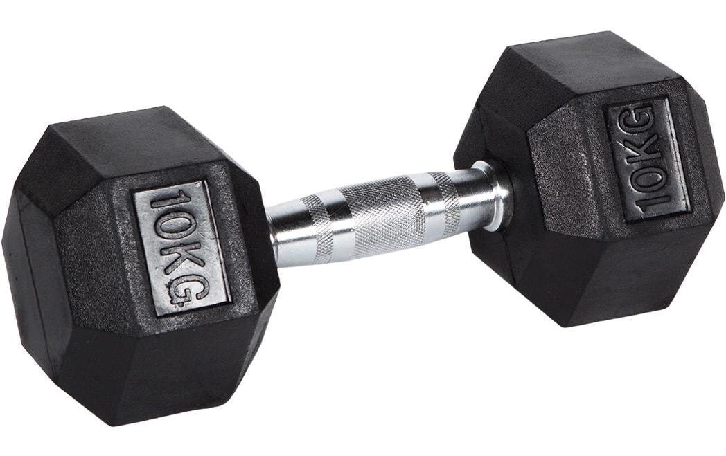   Haltère court »Fitcom Hex« 10 kilos
