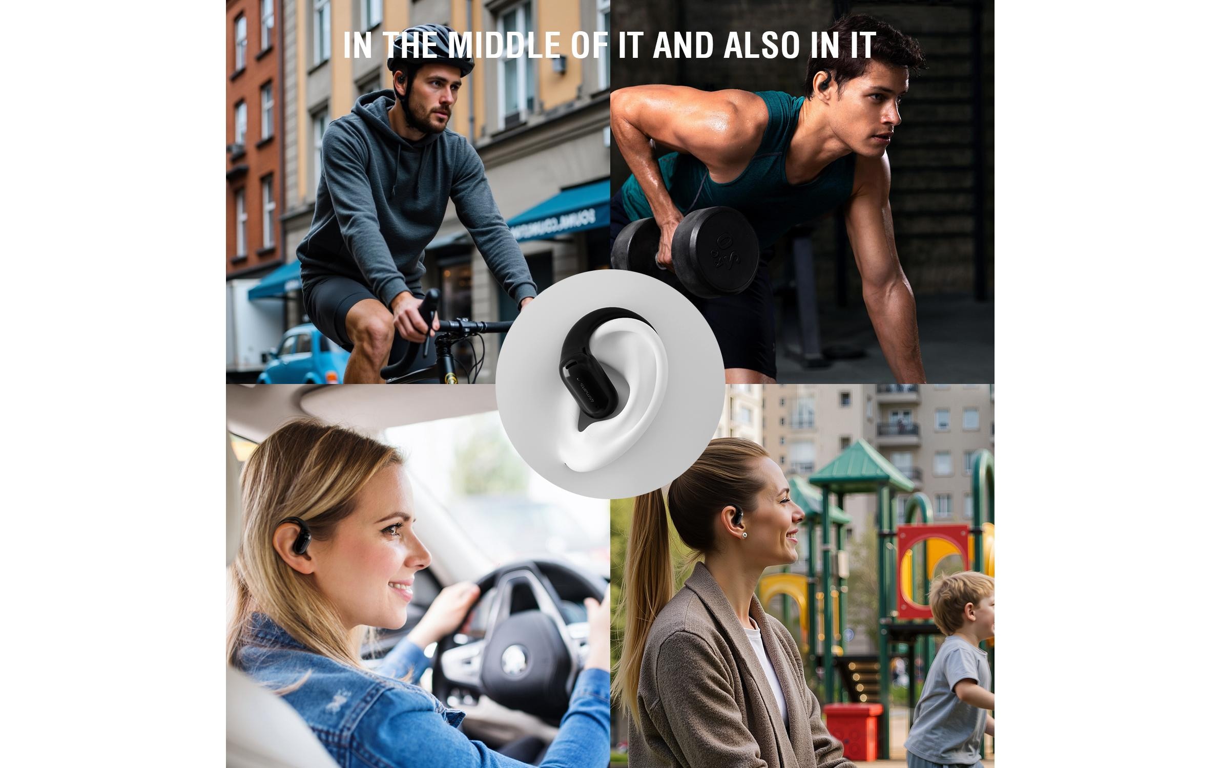 4smarts Bluetooth-Kopfhörer »SkyBuds AI Screen«, Bluetooth