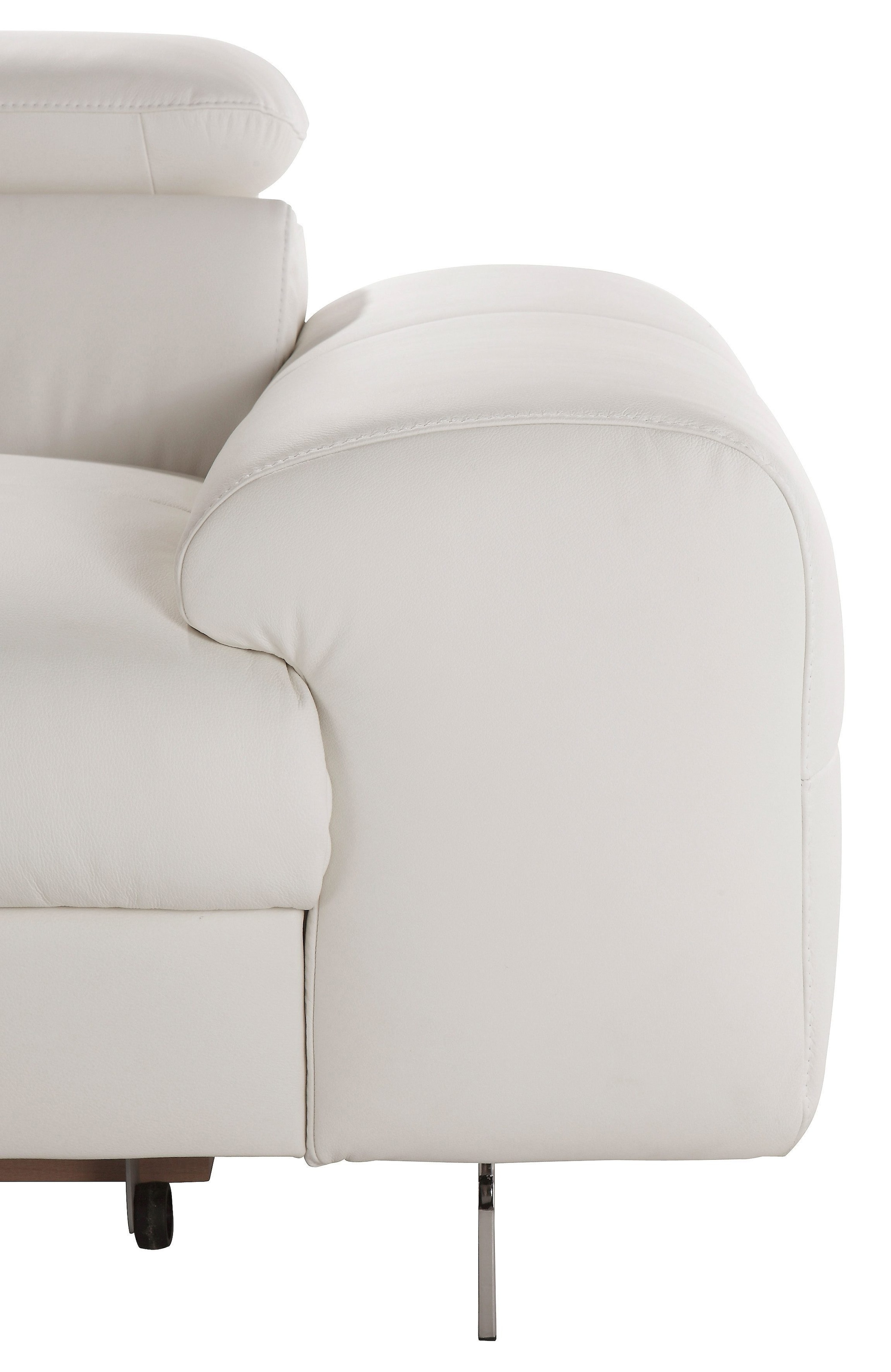 COTTA Polstergarnitur »Chef L-Form« Set,  Set bestehend aus: Ecksofa mit Kopfteilverstellung & Hocker