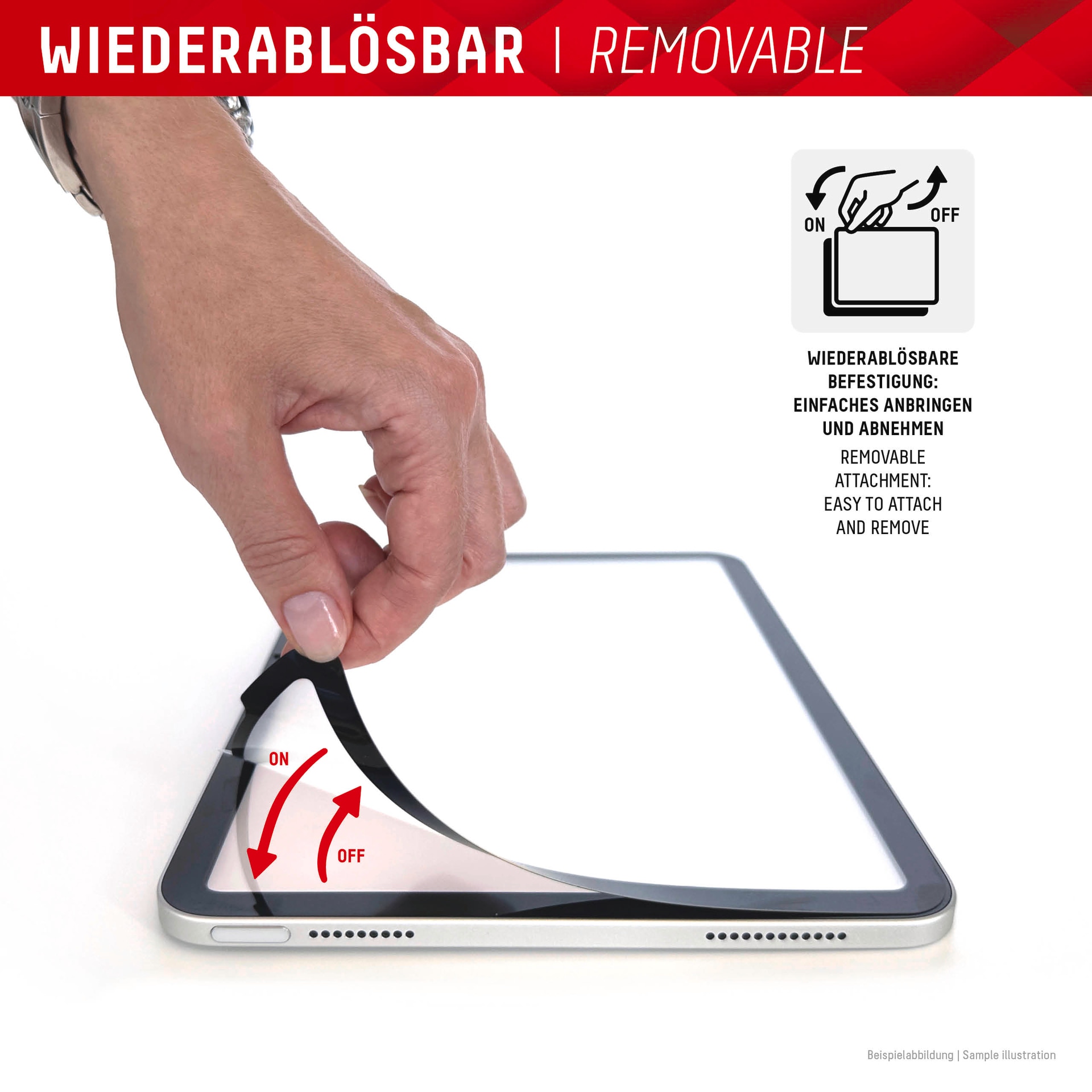 Displex Displayschutzfolie »Tablet PaperSense«, für Apple iPad Pro 12,9 (3./4./5./6. Gen.), Schreiben wie auf Papier