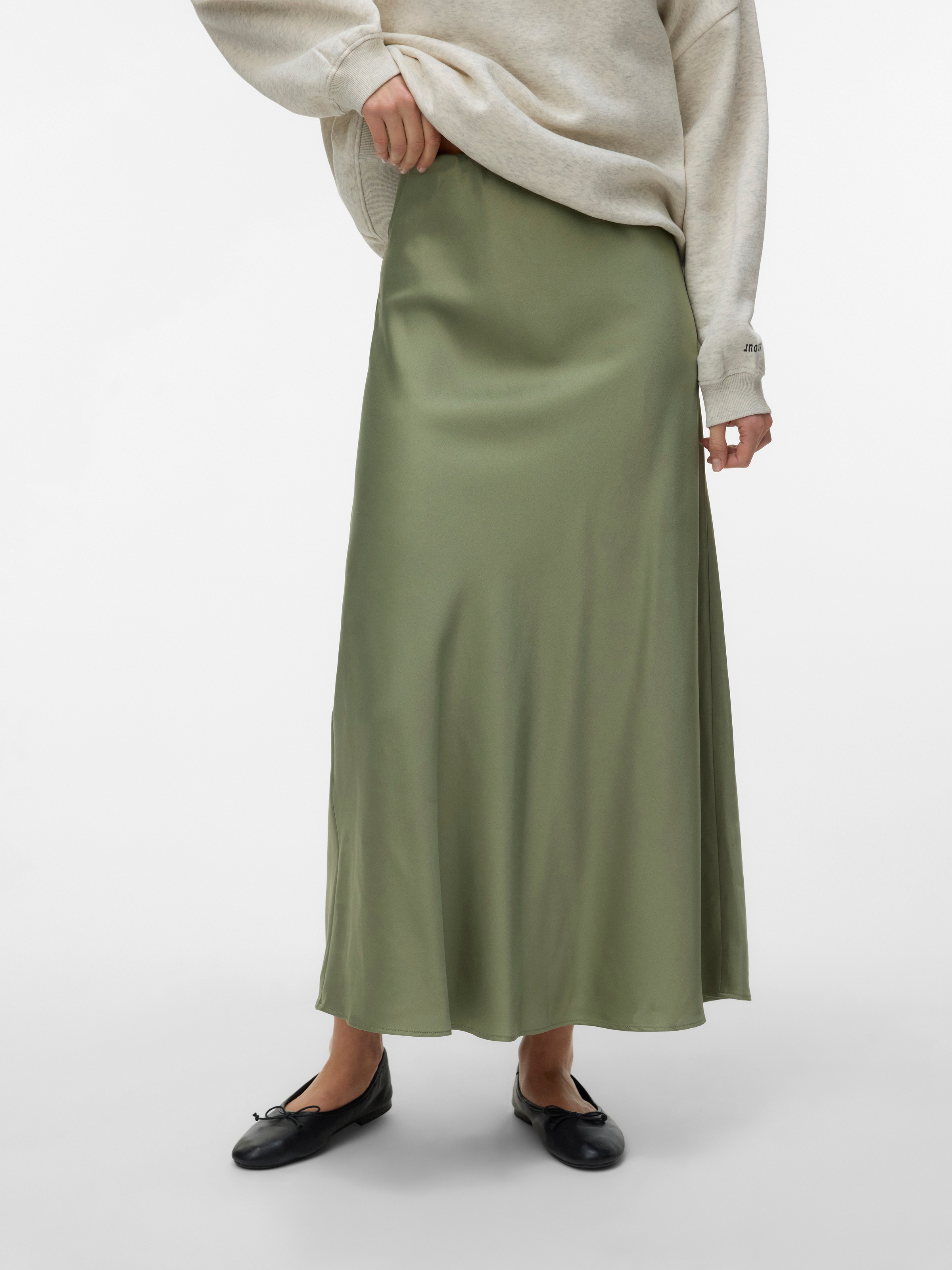 Image of Vero Moda A-Linien-Rock "VMMERLE ANKLE SKIRT WVN GA NOOS" Kunstfaser
