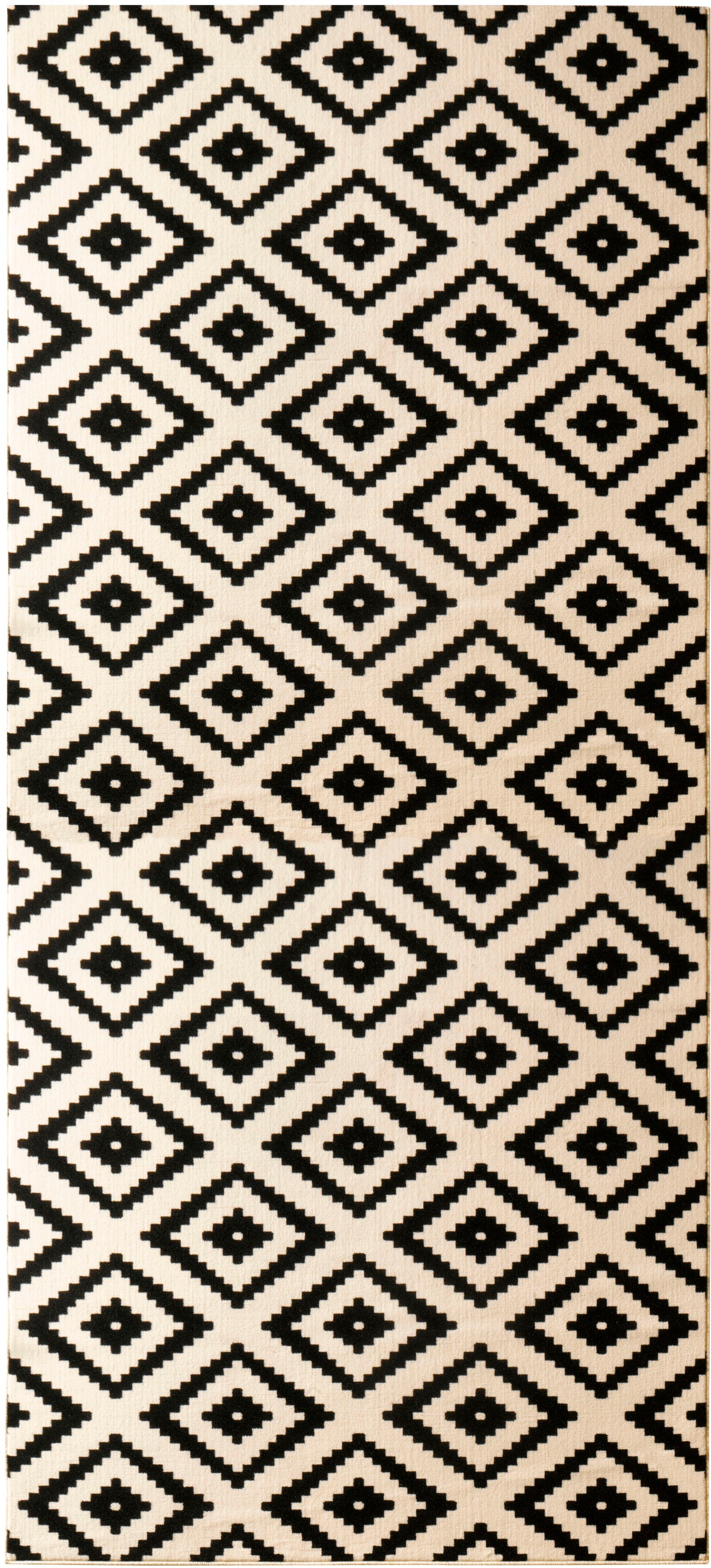 HANSE Home Teppich »Raute«, rechteckig, 9 mm Höhe, Läufer, Kurzflor, Skandi, Raute, Wohnzimmer, Schlafzimmer, Flur