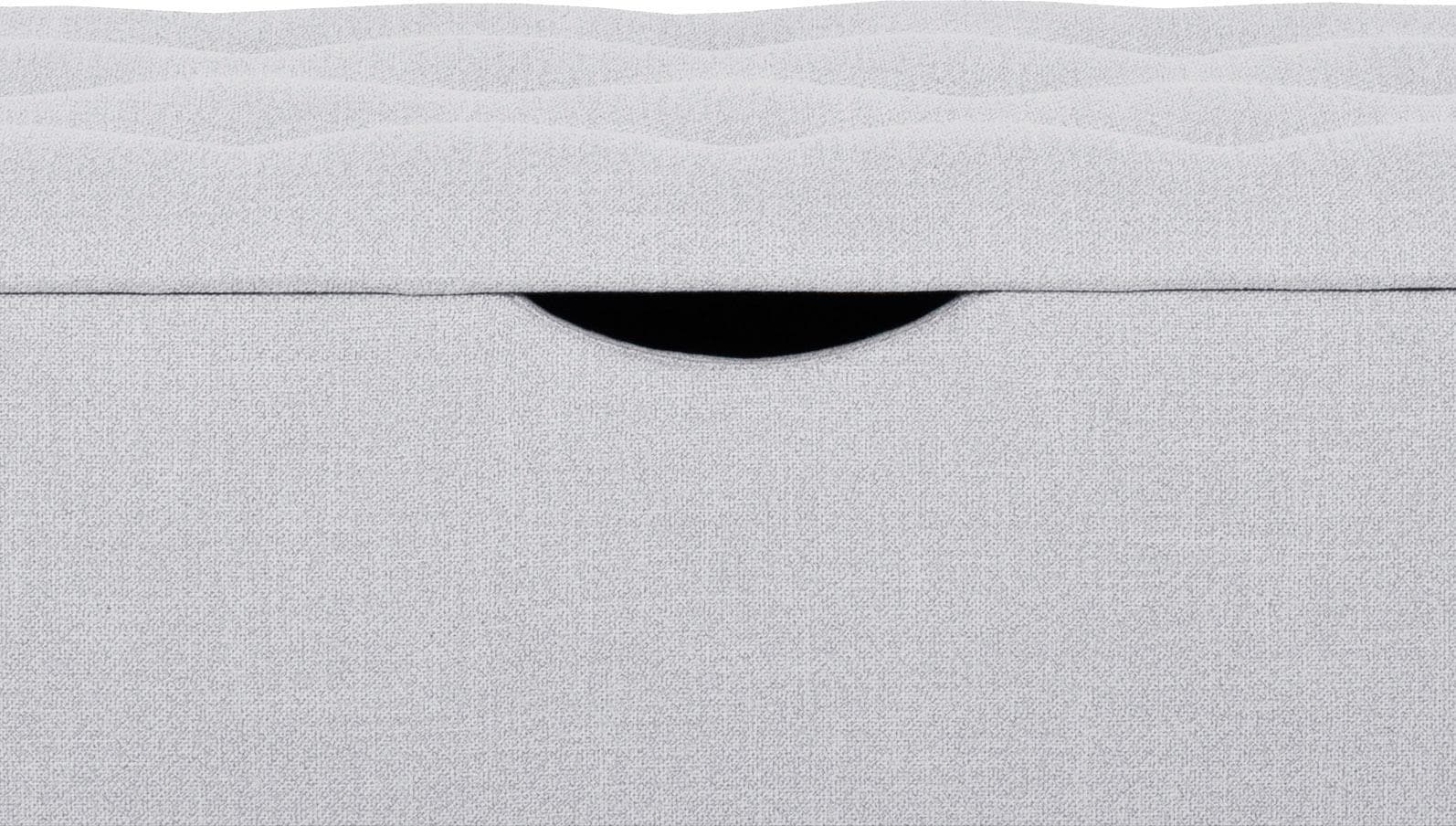 Home affaire Banc à tabouret »Knobbed« banc tabouret avec rangement, largeur 120 cm et 160 cm