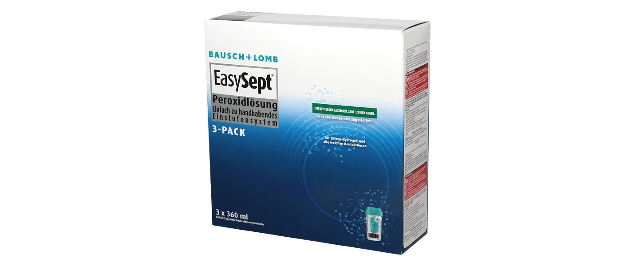 Tag- und Nachtlinsen »EasySept Easy Sept Peroxidlösung 3 x 360 ml«