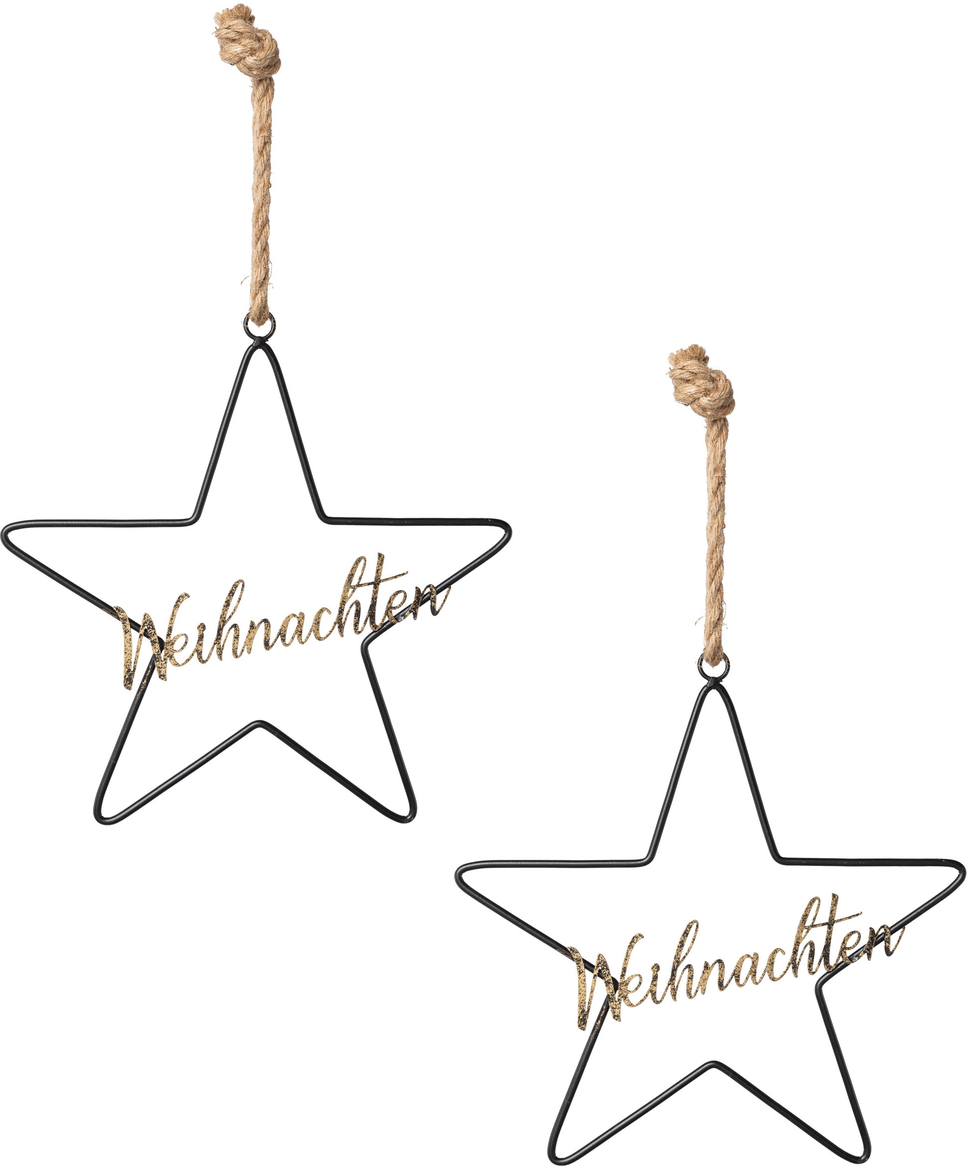 Image of Creativ deco Dekohänger "Weihnachtsdeko" mit Glitzerschriftzug