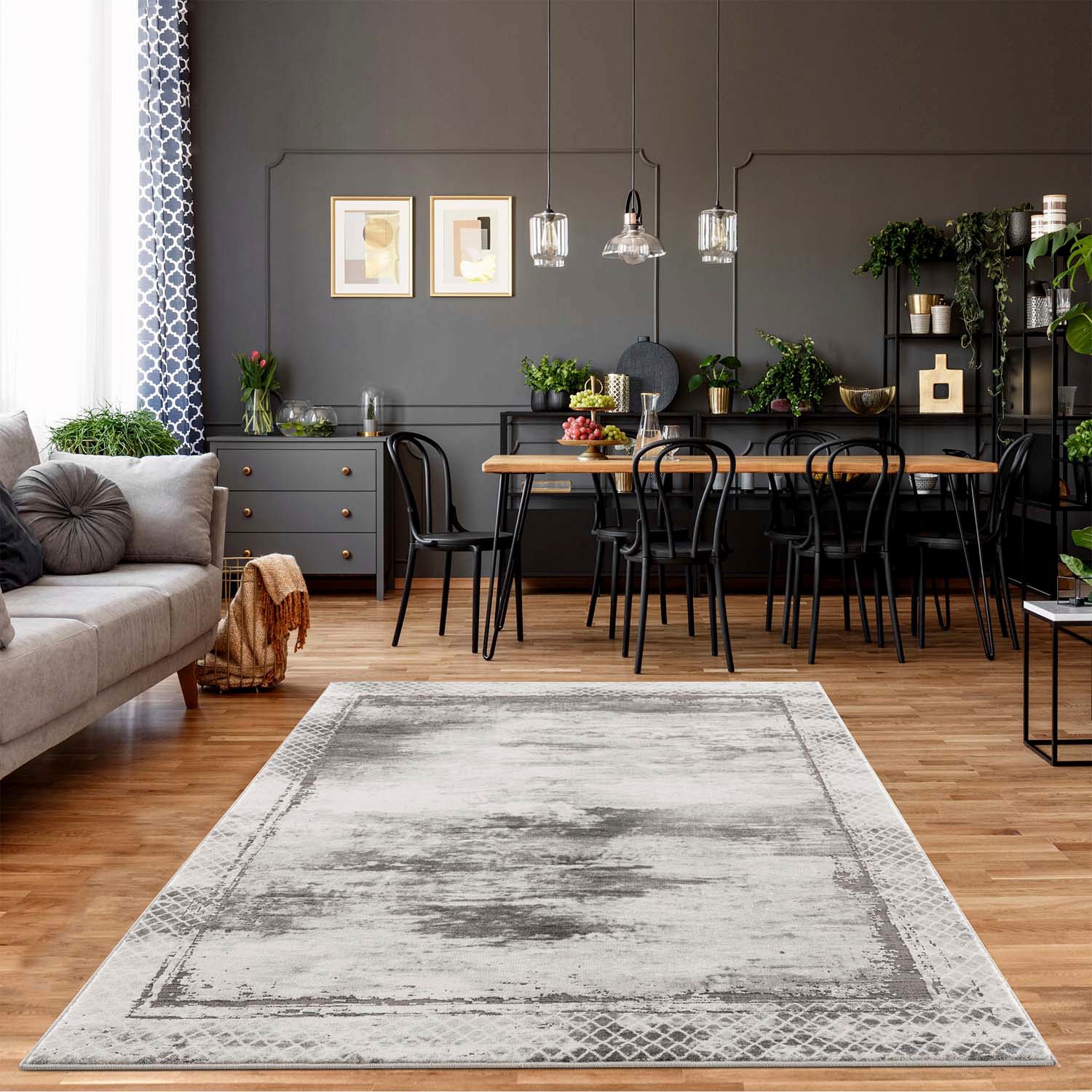 Image of Carpet City Teppich "Noa 9332" rechteckig 11 mm Höhe Läufer, Kurzflor, Modern, Weicher Flor, Pflegeleicht, Wohnzimmer