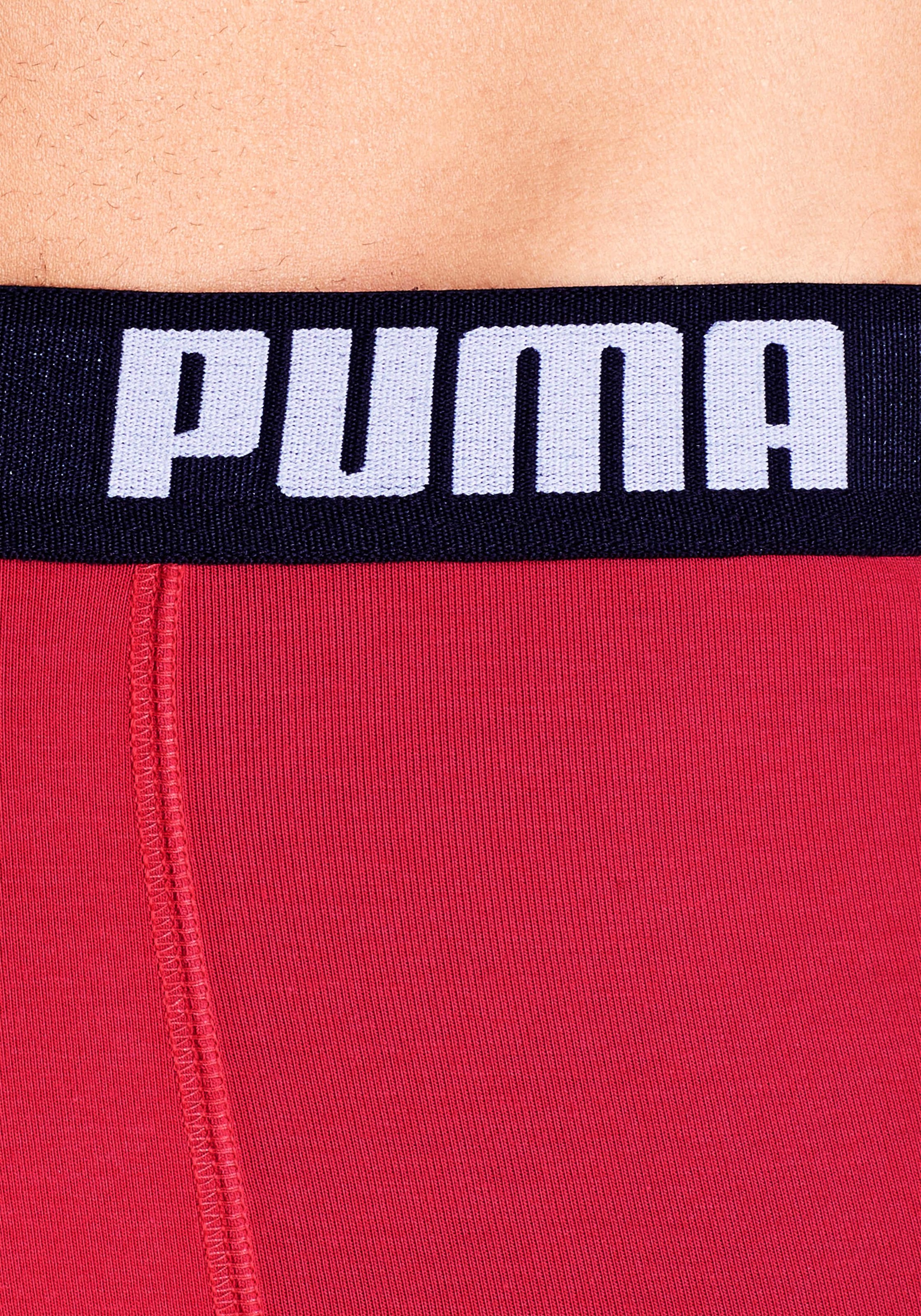 PUMA Boxer, (Packung, 3 St.), mit Marken-Logo im Bund