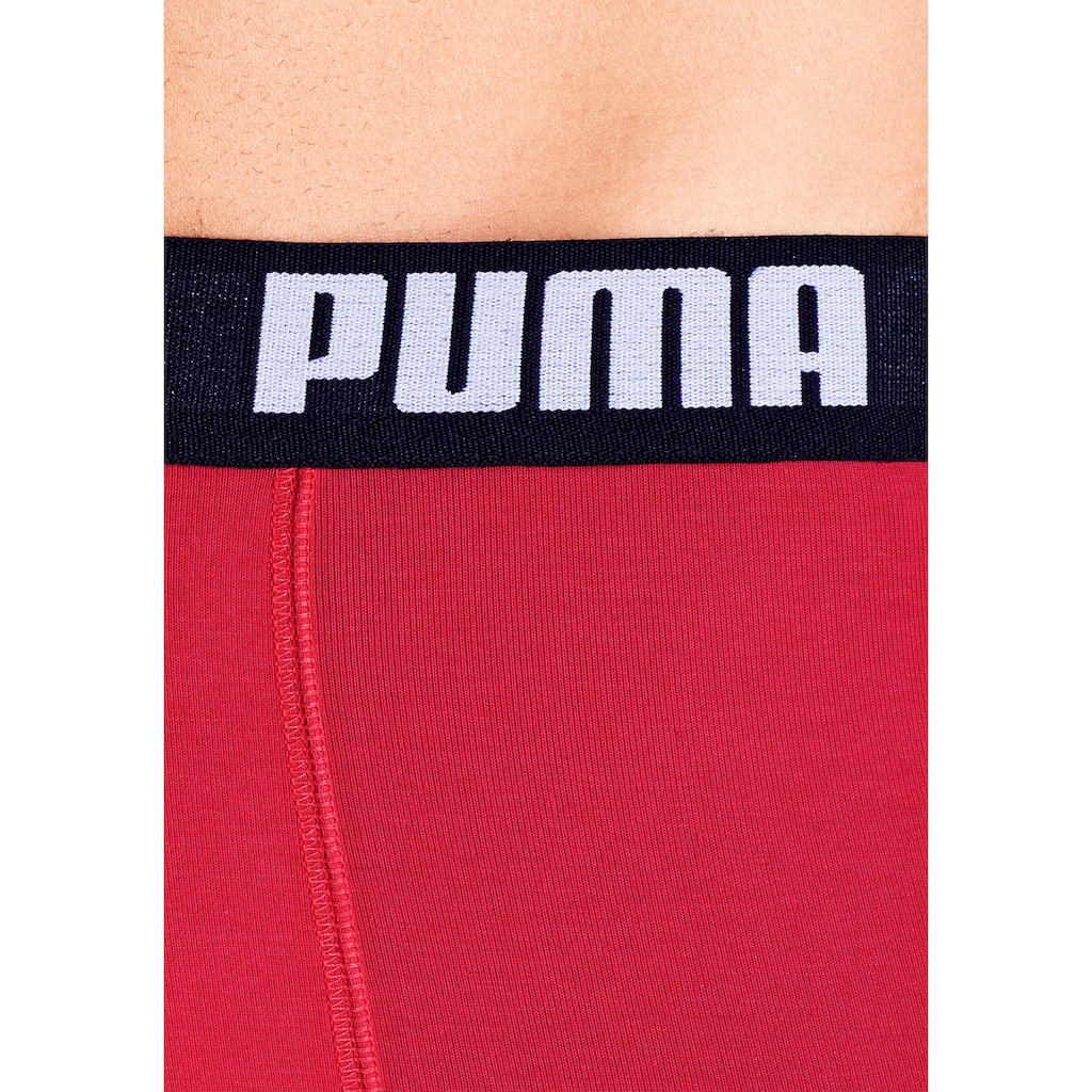PUMA Boxer, (Packung, 3 St.), mit Marken-Logo im Bund