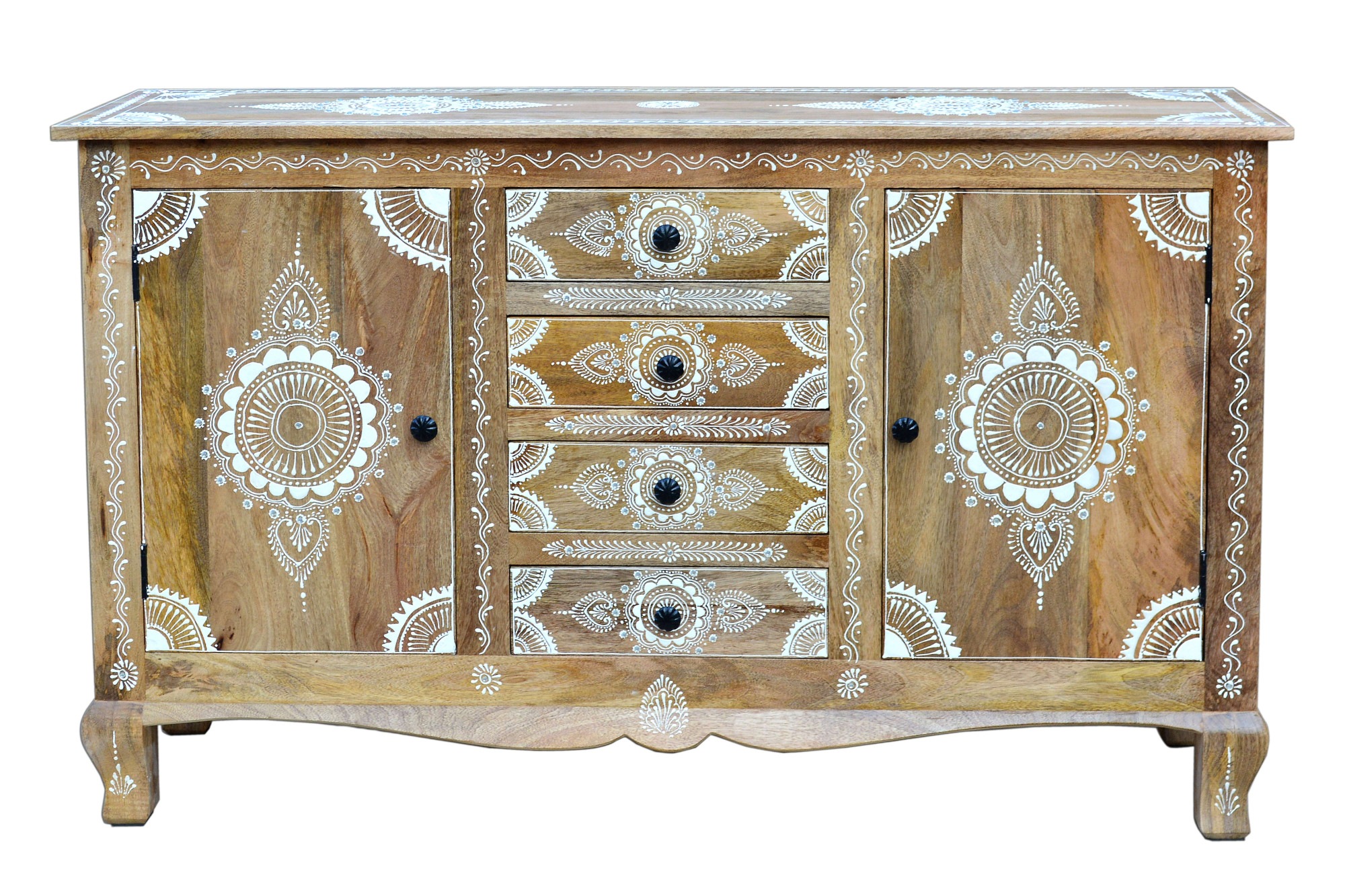Image of GOODproduct Sideboard "Gullaba" Kommode, Hand bemalt, Breite 140 cm