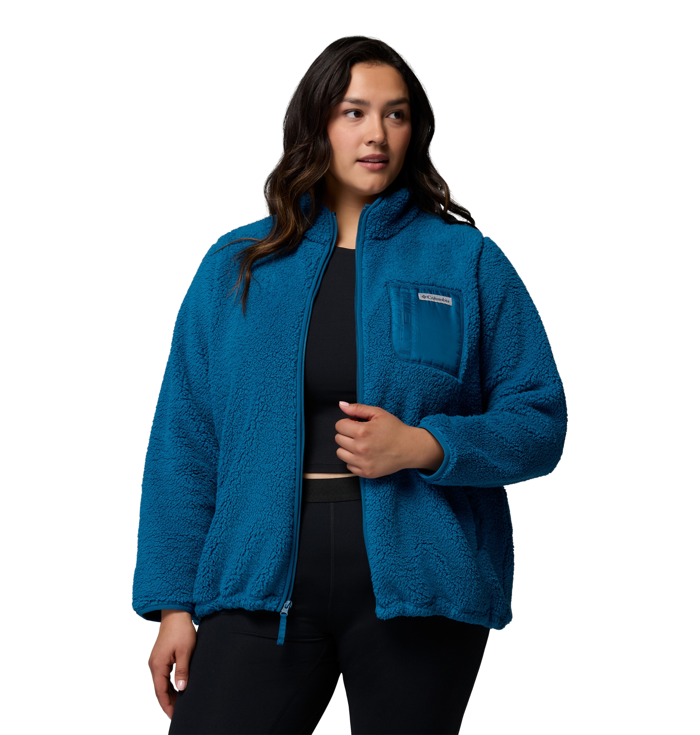 Columbia Veste polaire »West Bend Full Zip II« design à manches longues, avec fermeture éclair, déperlant, coupe-vent