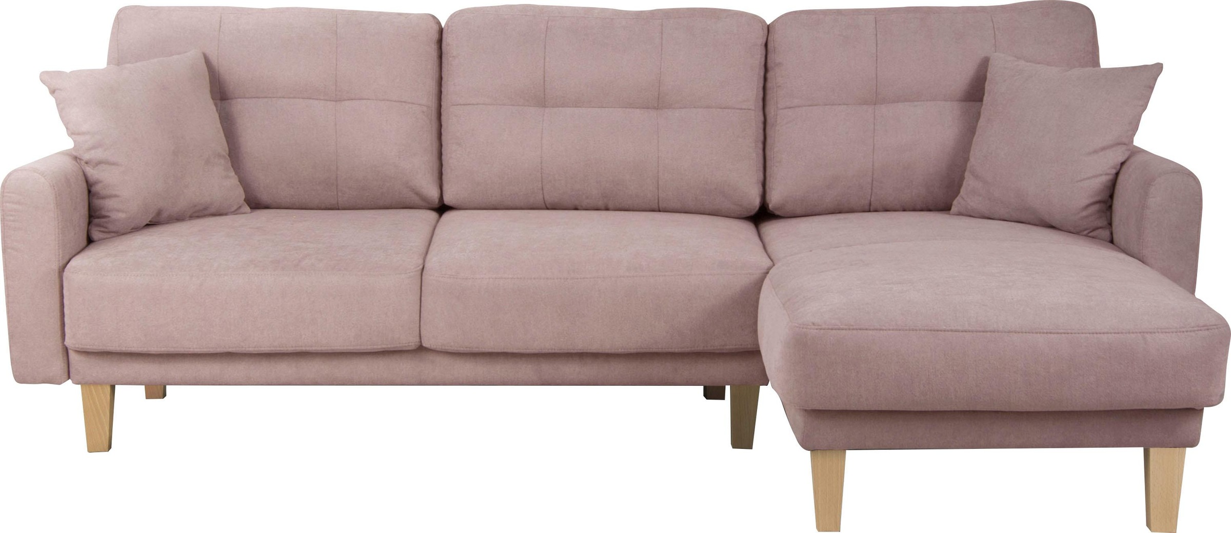 Home affaire Ecksofa »TRIPLO optionale Schlafsofa mit Bettkasten, Masse B/T/H: 234/164/89 cm« L-Form wahlweise mit Bettfunktion - Liegefläche 132x210 cm