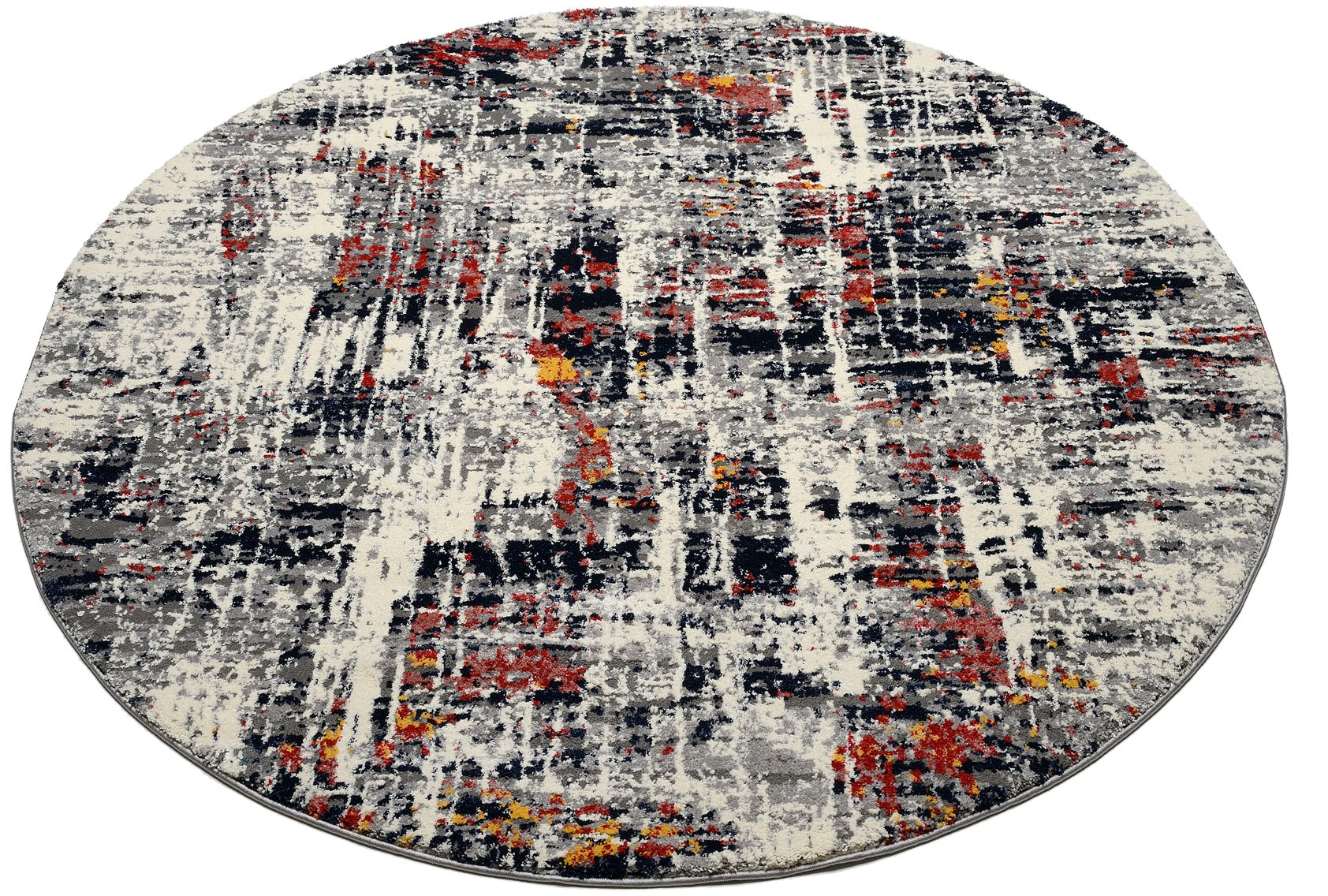 Image of OCI DIE TEPPICHMARKE Teppich "HIGH & LOW SIX" rund 20 mm Höhe Hochflor, Langflor, 3D Hochtief-Optik, Wohnzimmer