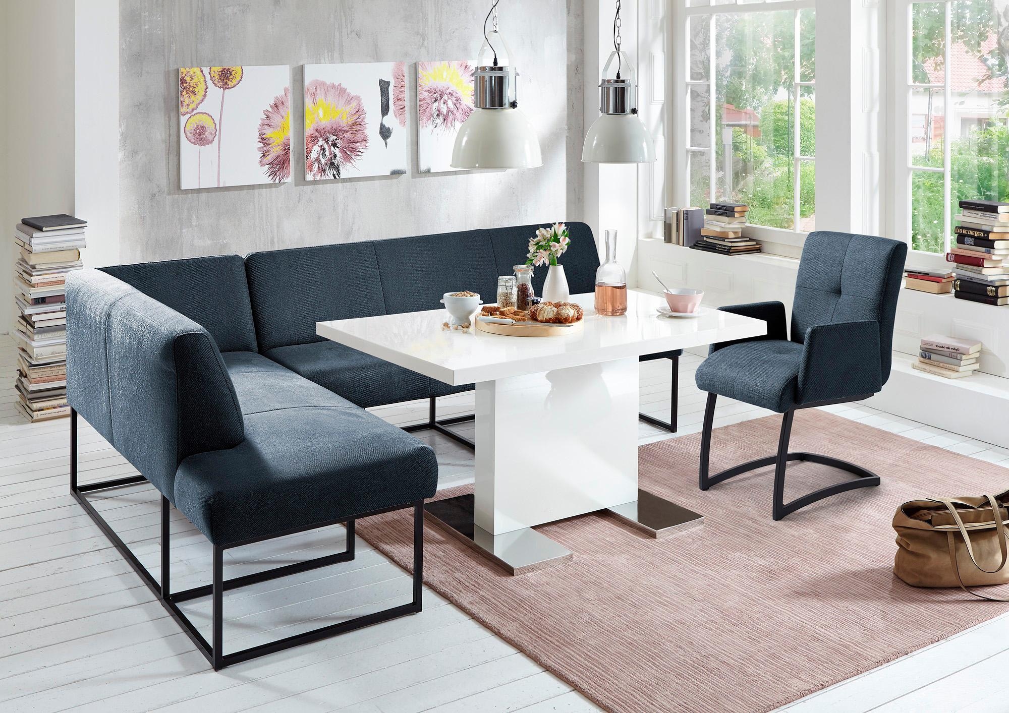 exxpo - sofa fashion Eckbank »Affogato, bequem und elegant, hochwertige Detailverarbeitung«, Frei im Raum stellbar