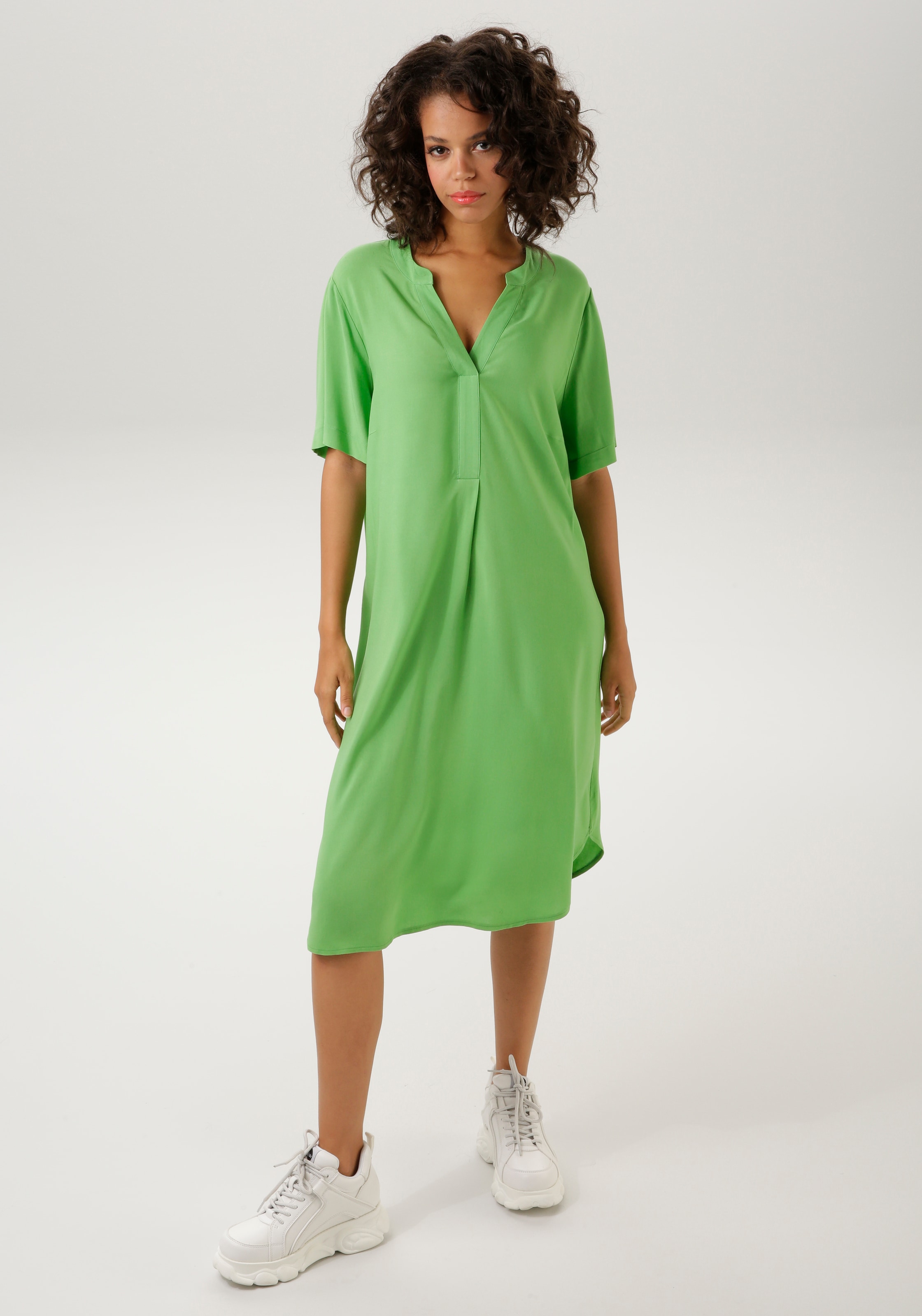 ♕ Aniston CASUAL Blusenkleid, in trendigen Farben - NEUE KOLLEKTION  versandkostenfrei auf | Druckkleider