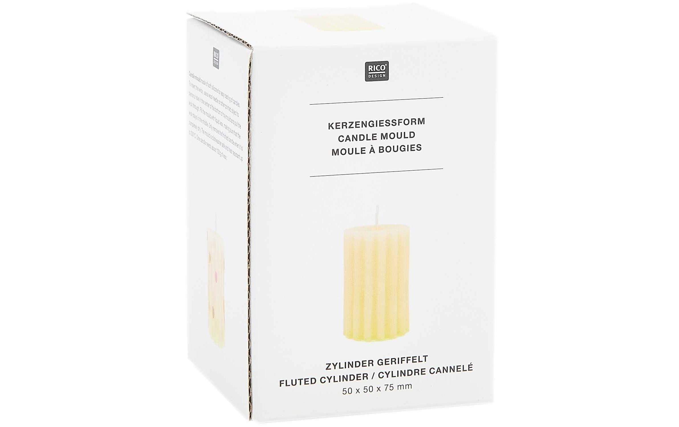 Rico-Design Verlag Kreativset »Zylinder geriffelt 60 x 60 x 88 mm«