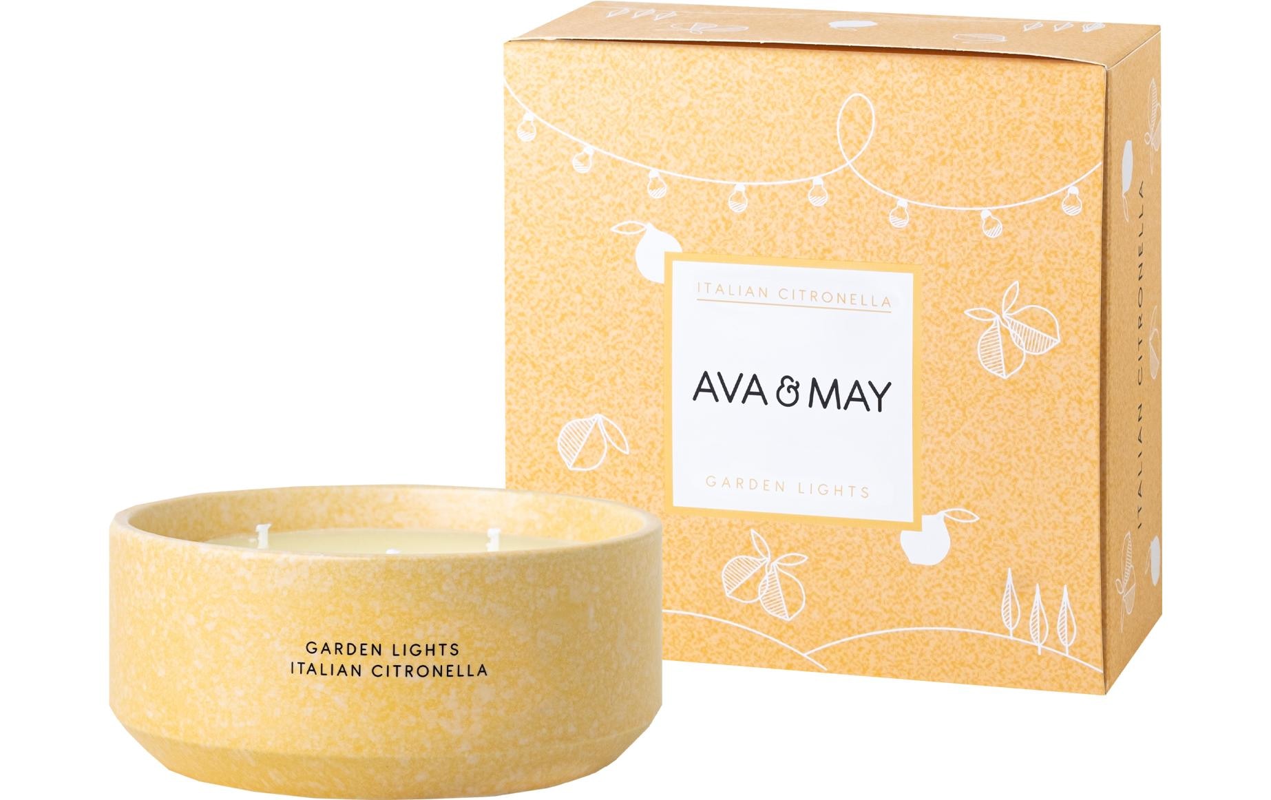 AVA & MAY Bougie parfumée »Italian Citronella 450 g«