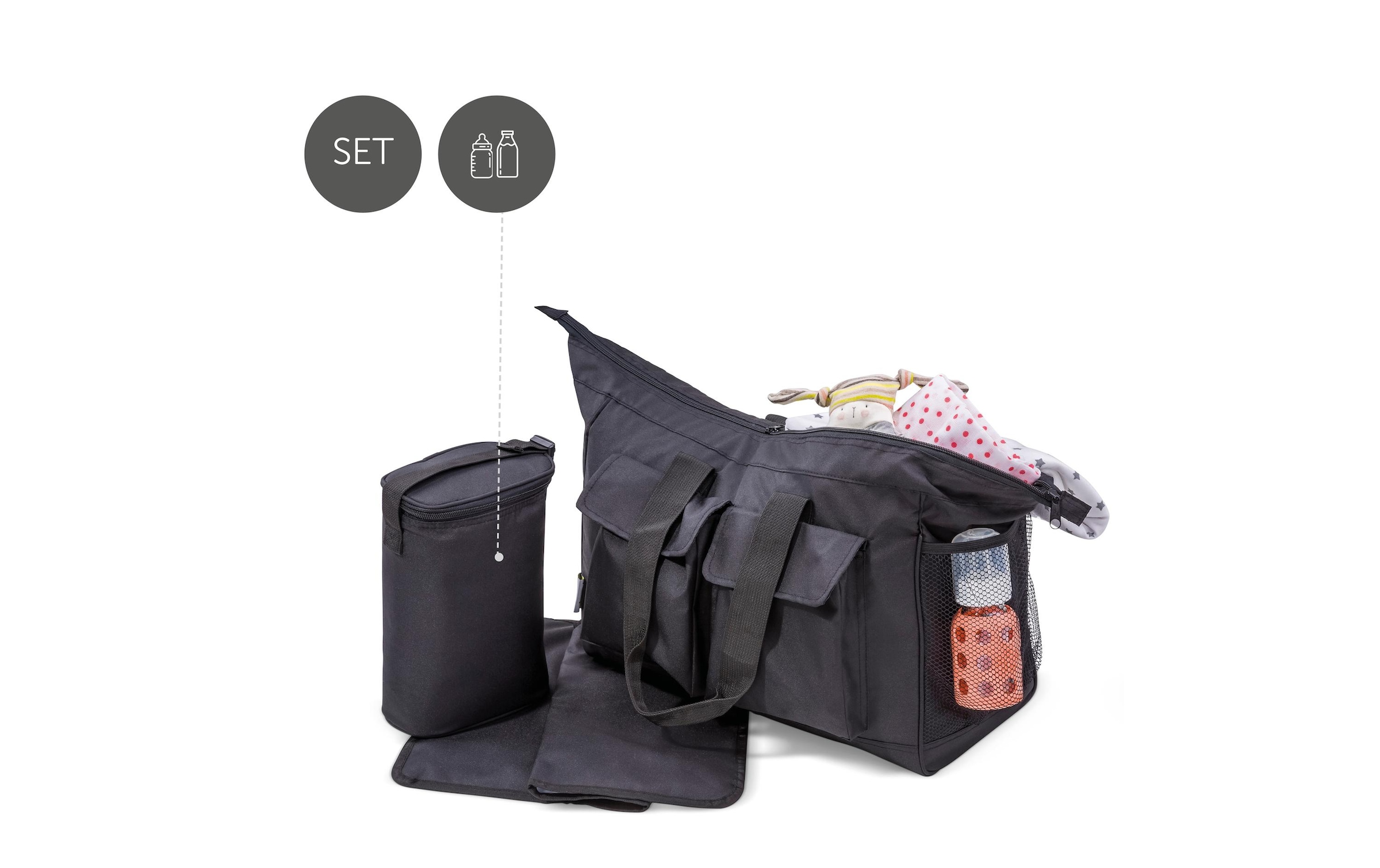 Hauck Wickeltasche »Care Me Charcoal«