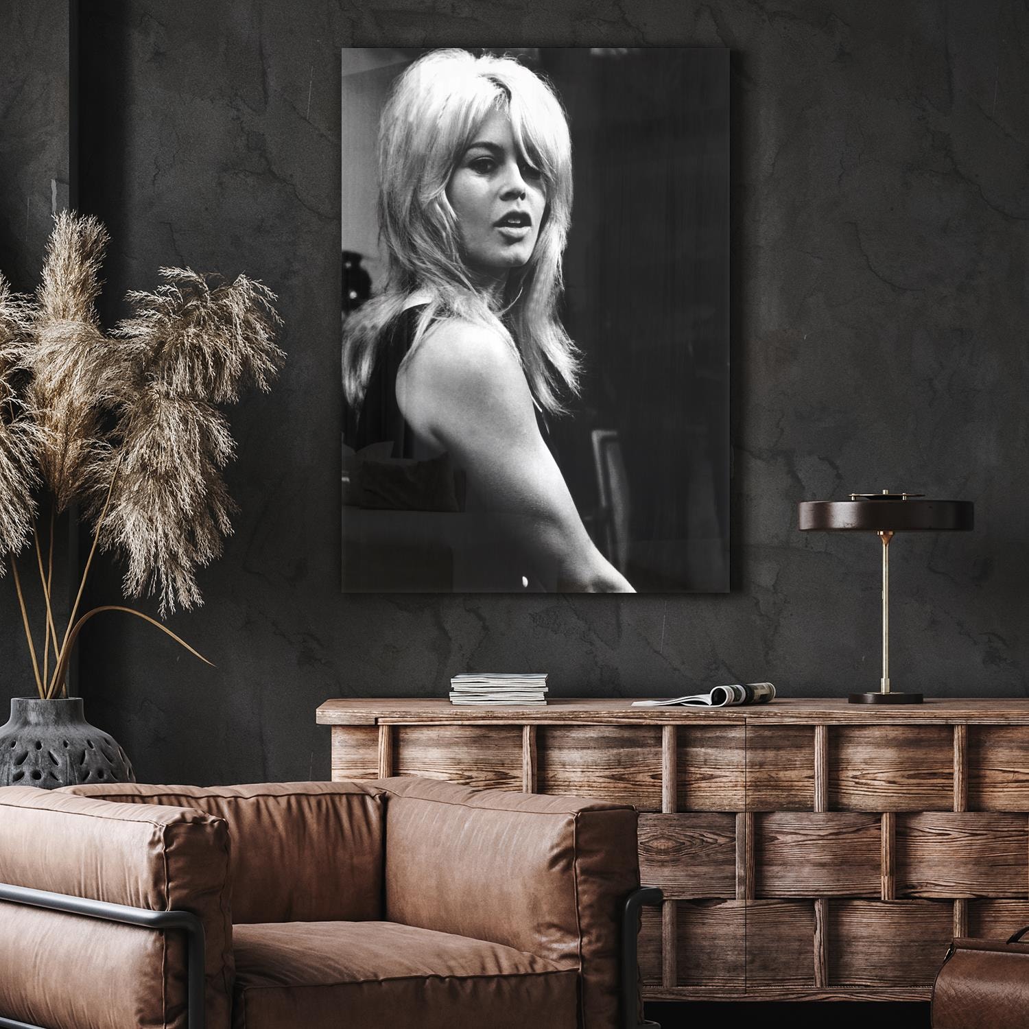 Acrylglasbild »Nero«, Schwarz-Weiss, Brigitte Bardot, Fine Art-Print in Galeriequalität