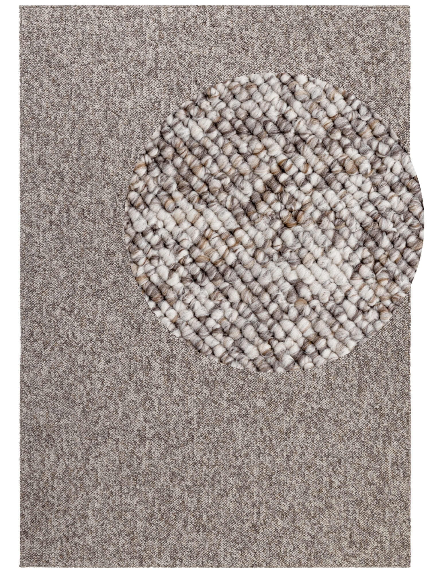 ELLE DECORATION Teppich »Rocco«, rechteckig, 10 mm Höhe, Läufer, waschbar, Wohnzimmer, Esszimmer, Woll-Optik