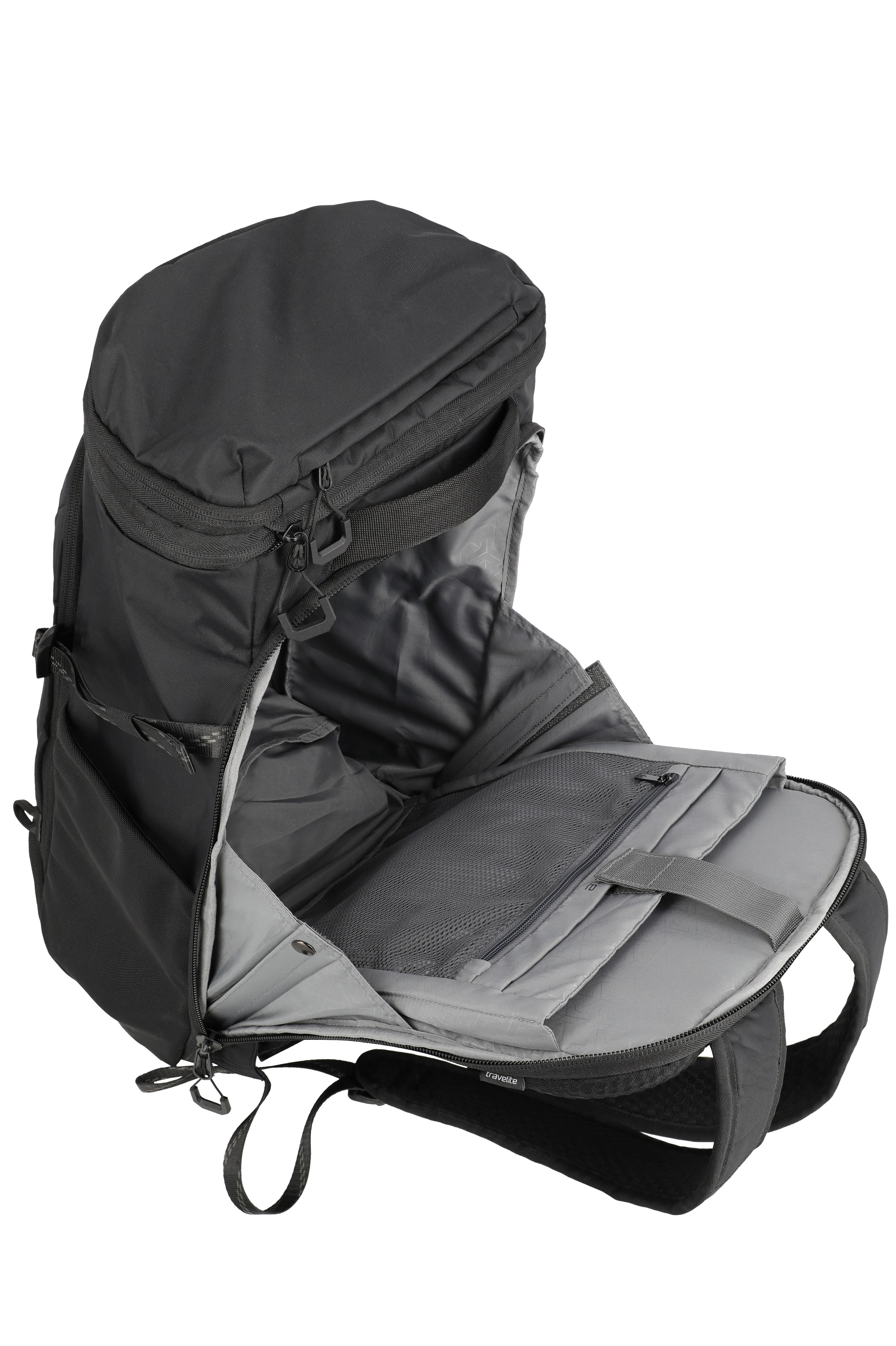 travelite Sac de voyage »VENTURE LINE Rucksack mit Laptopfach« avec fonction clip et compartiment pour ordinateur portable – utilisation polyvalente