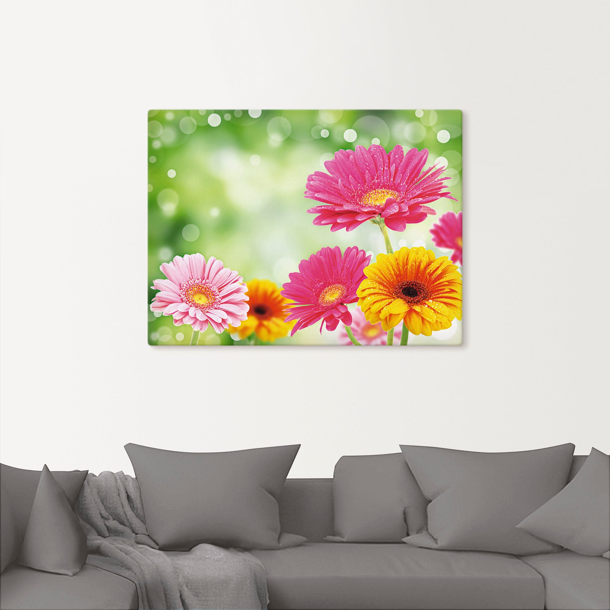 Artland Wandbild »Natürliche Romantik - Gerberas« 1 Stk. tlg. als Leinwandbild, Poster in verschied. Grössen