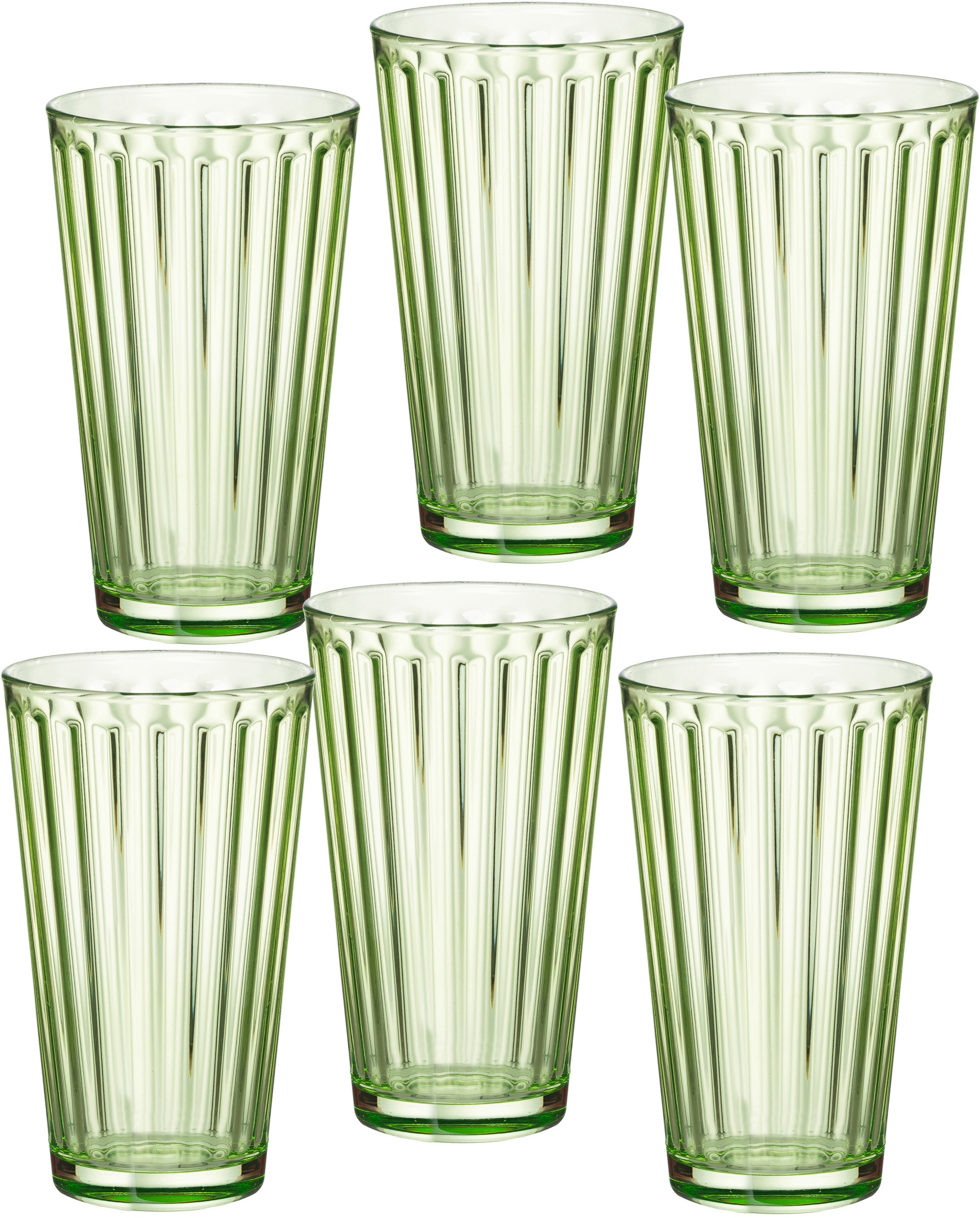 Image of Ritzenhoff & Breker Longdrinkglas »Lawe«, (Set, 6 tlg., 6 Longdrinkgläser, je 400 ml), topaktuelles Innen-Facettierung bei Ackermann Versand Schweiz