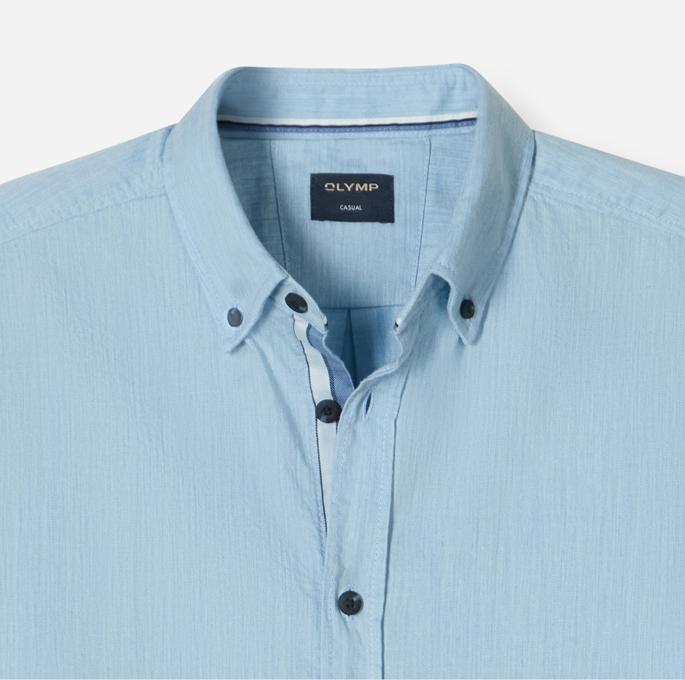 OLYMP Langarmhemd Regular Fit, Businesshemd, Button-down-Kragen, Feincord