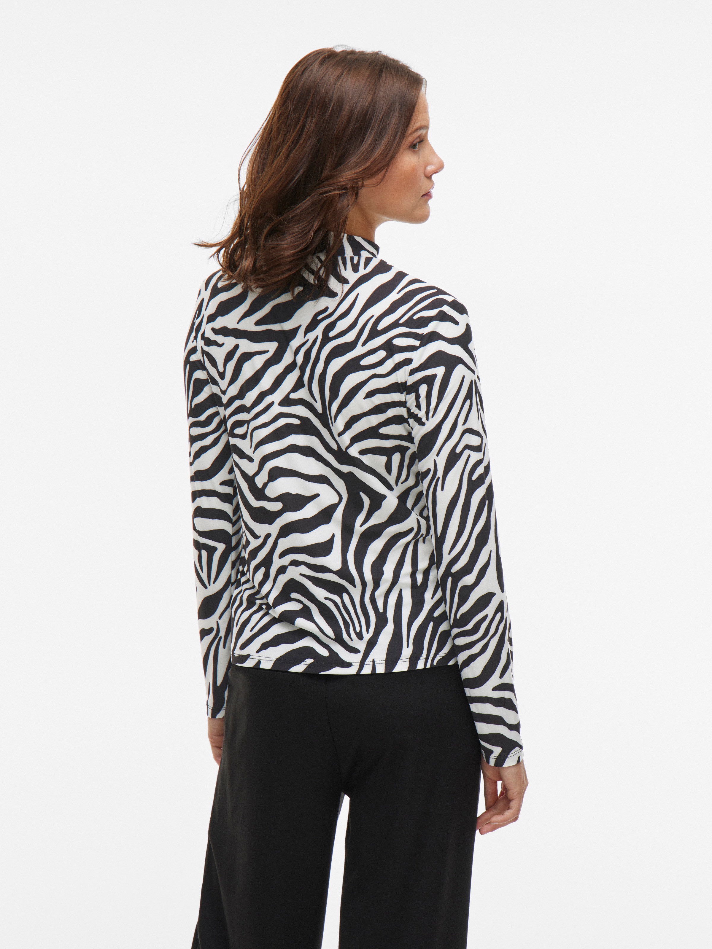 Vila Stehkragenshirt »VILEOA L/S ROLLNECK TOP - NOOS«