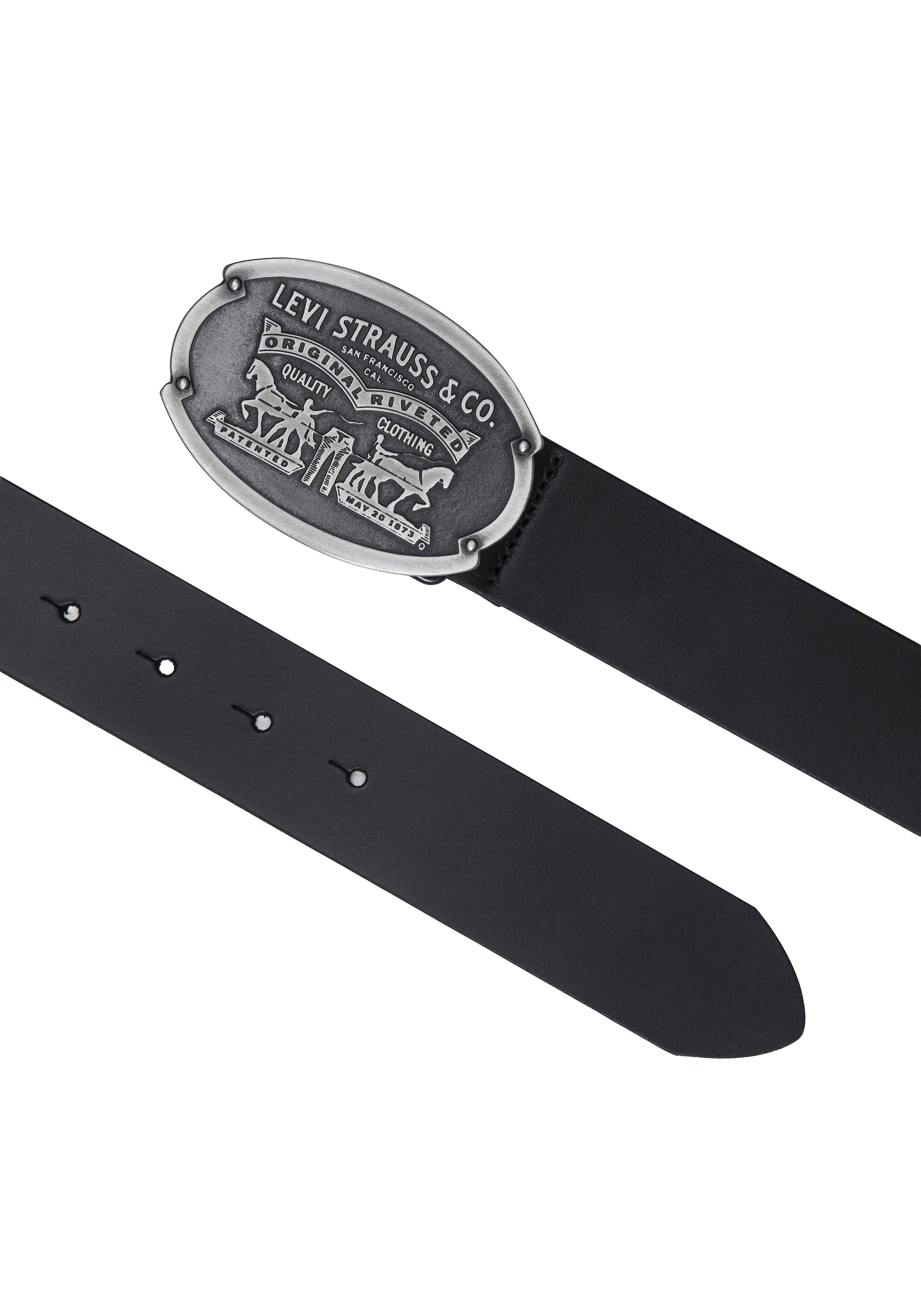 Levi's® Ledergürtel »Billy Plaque Belt« mit markanter Koppelschliesse