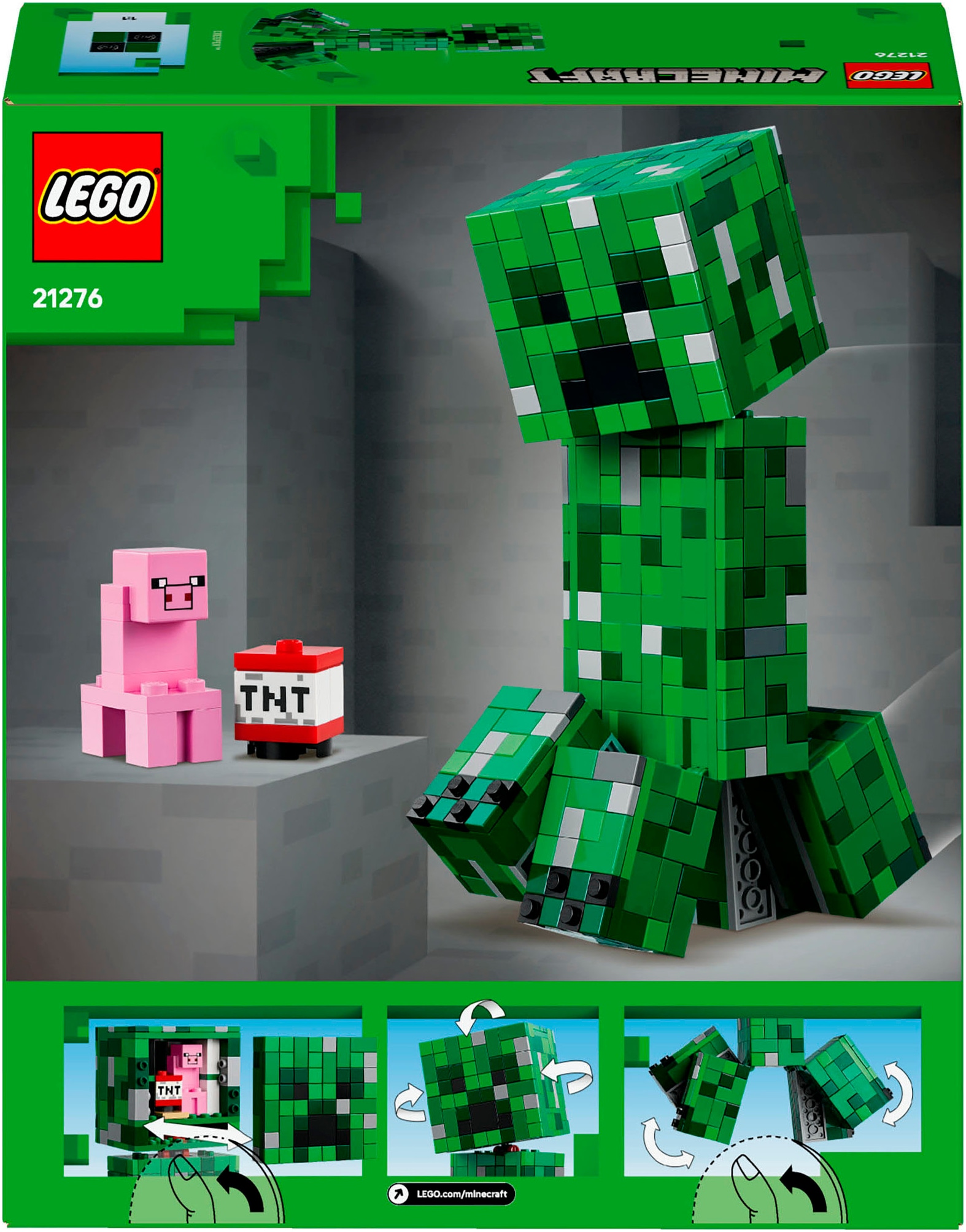 LEGO® Konstruktionsspielsteine »Der Creeper (21276), LEGO Minecraft« Made in Europe