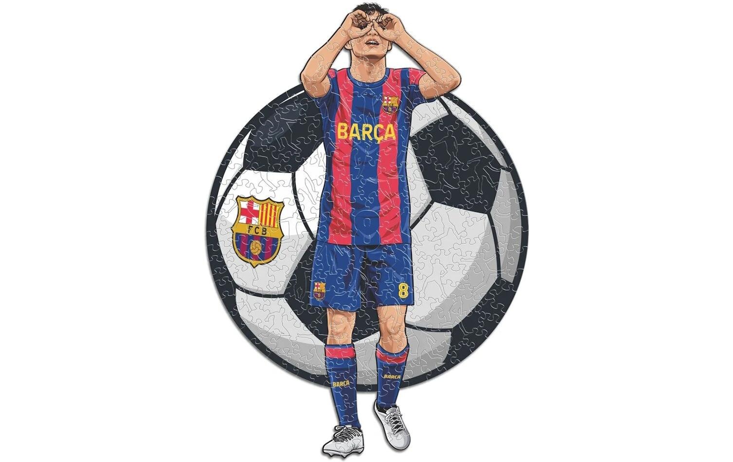   Puzzle »Iconic FC Barcelona – Pedri« Holzart: Birke (Herkunftsland: China)