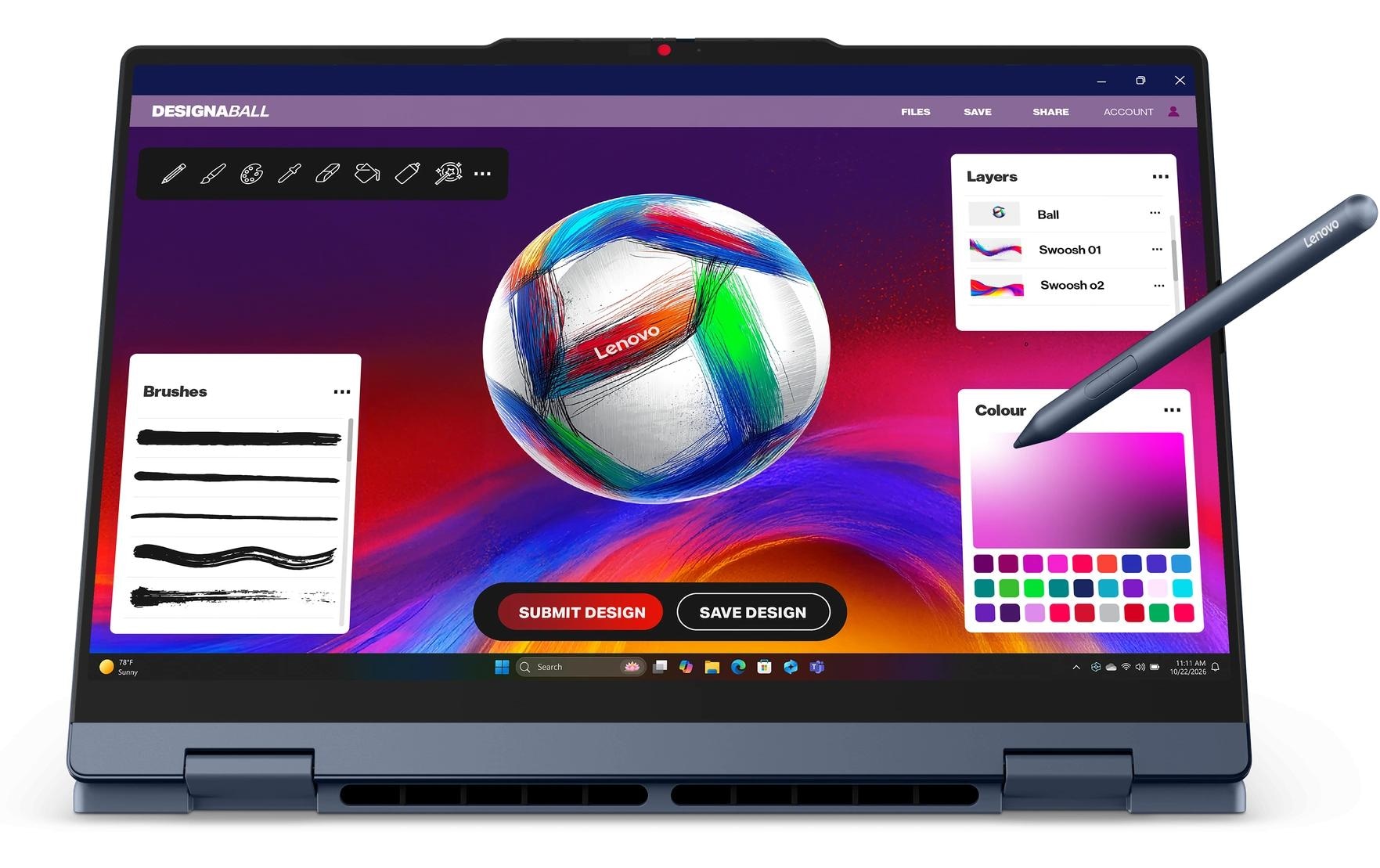 Lenovo Ordinateur portable »IdeaPad 5 2-in-1 14AGP11 Copilot+ PC (AMD)« / 14 ″ AMD Ryzen™ AI 7 NPU intégrée (Neural Processing Unit)
