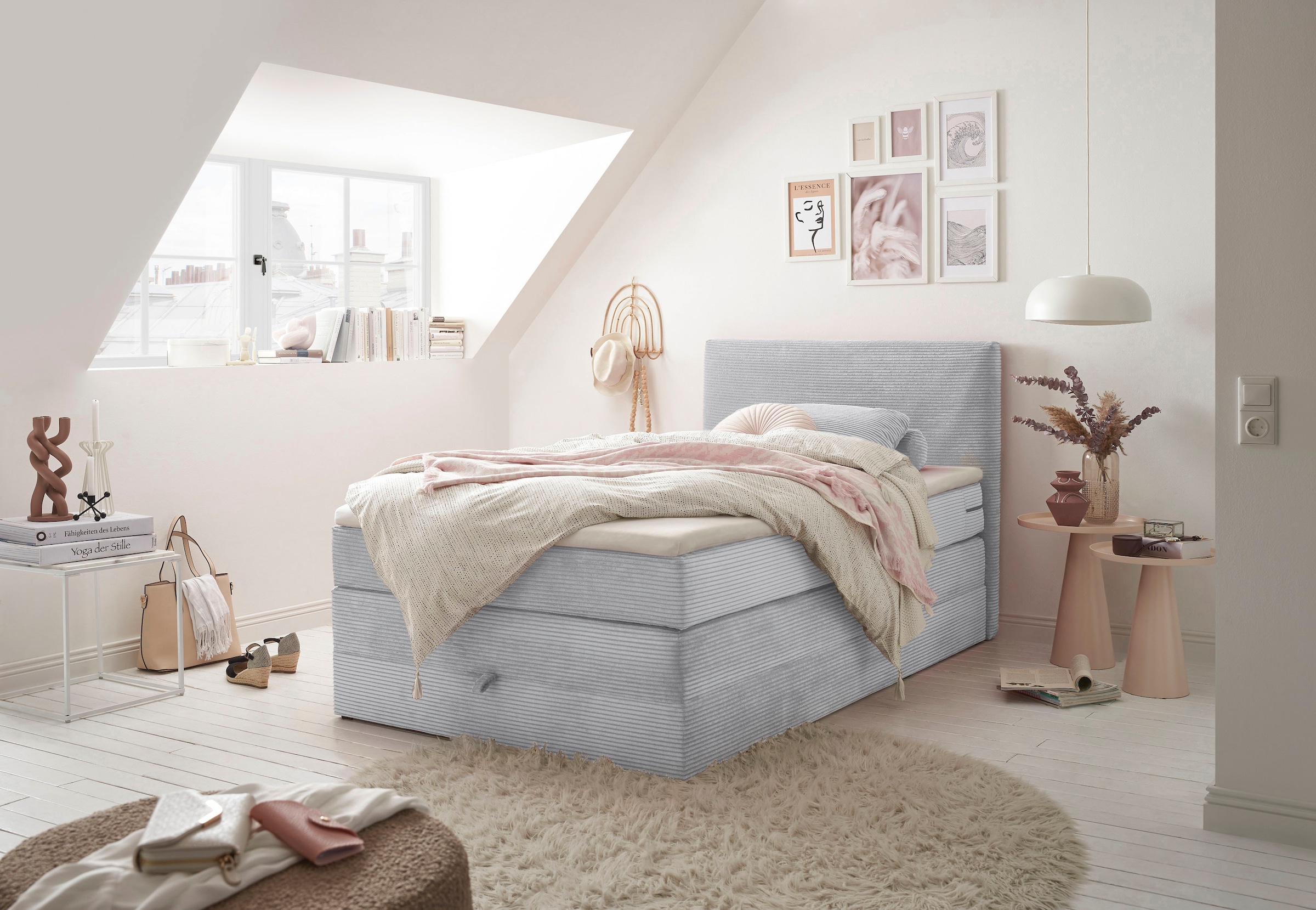 Image of ED EXCITING DESIGN Boxspringbett "Luzern" inkl. Bettkasten