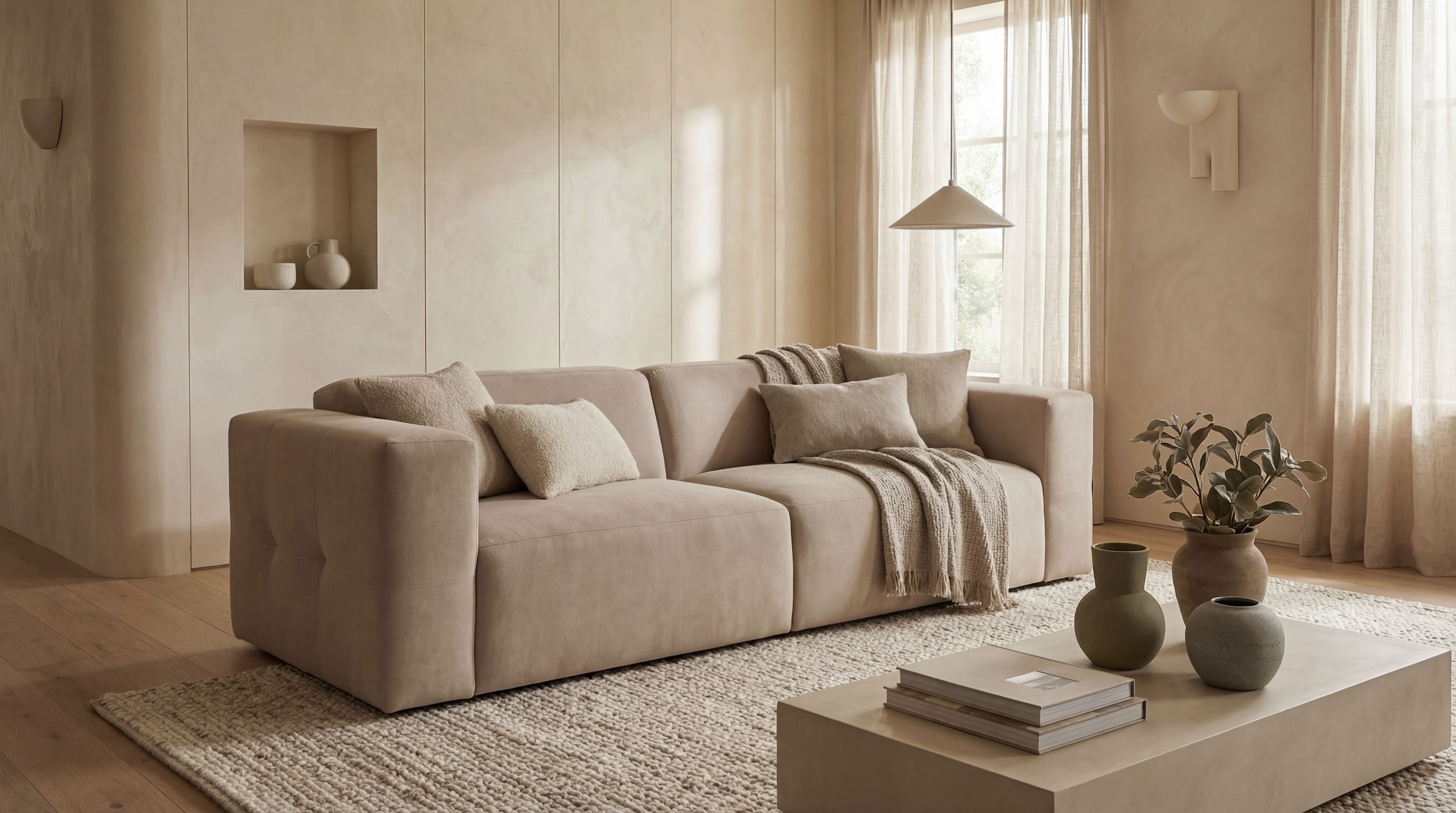 GOODproduct 3-places »Kelani« mit dekorativer Knopfsteppung an den Armlehnen