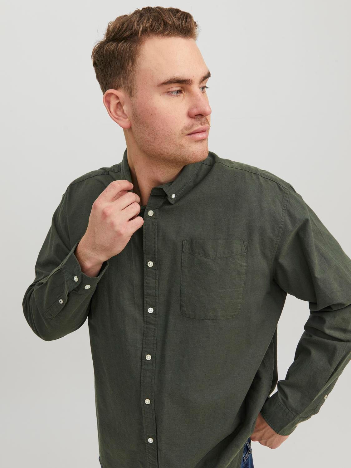 Jack & Jones PlusSize Langarmhemd »JJ JJEOXFORD SHIRT L/S«