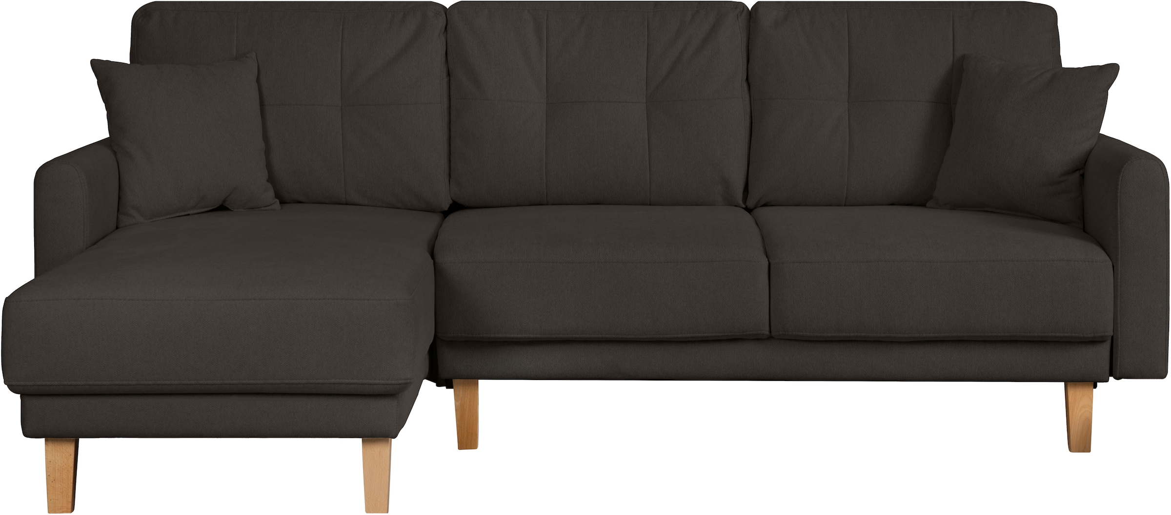 Home affaire Canapé d'angle »TRIPLO optionale Schlafsofa mit Bettkasten, Masse B/T/H: 234/164/89 cm« L-Form wahlweise mit Bettfunktion - Liegefläche 132x210 cm