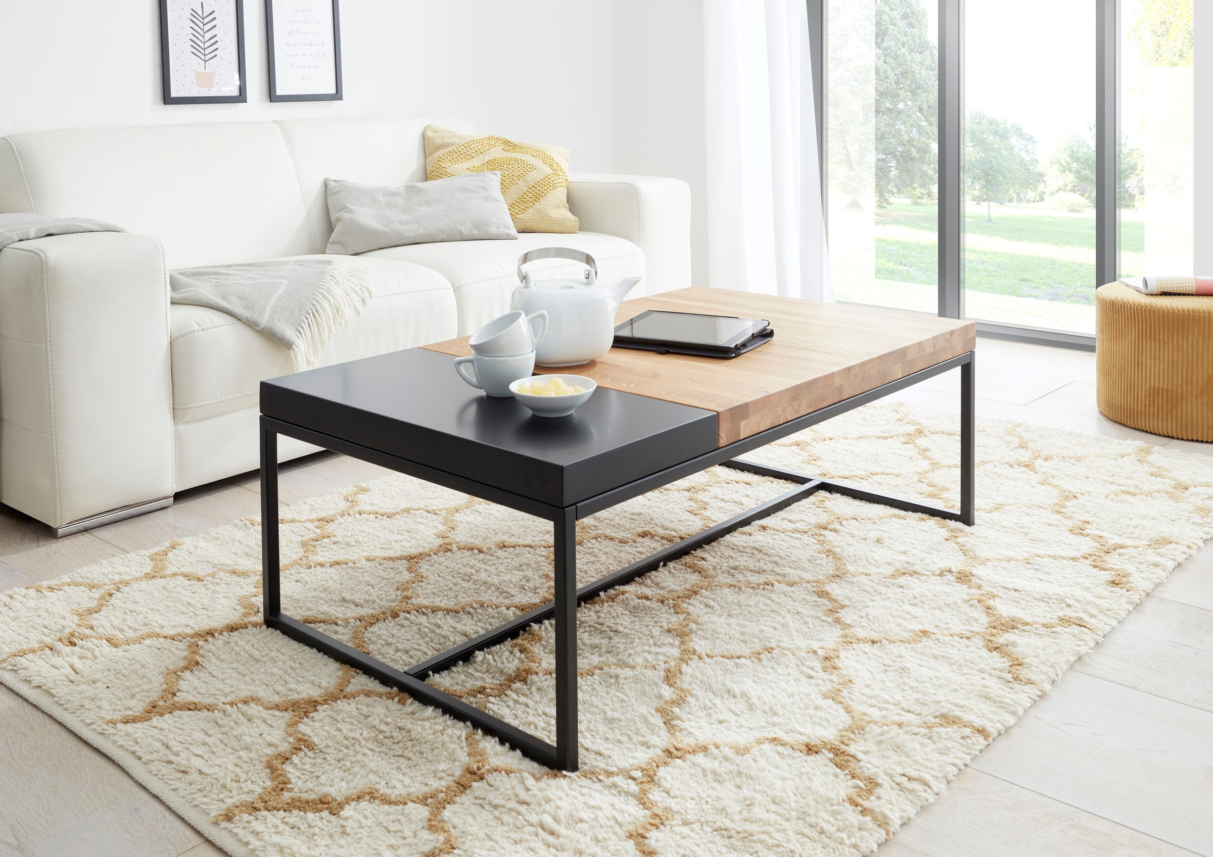 Image of MCA furniture Couchtisch, Couchtisch Massivholz mit Tablett bei Ackermann Versand Schweiz