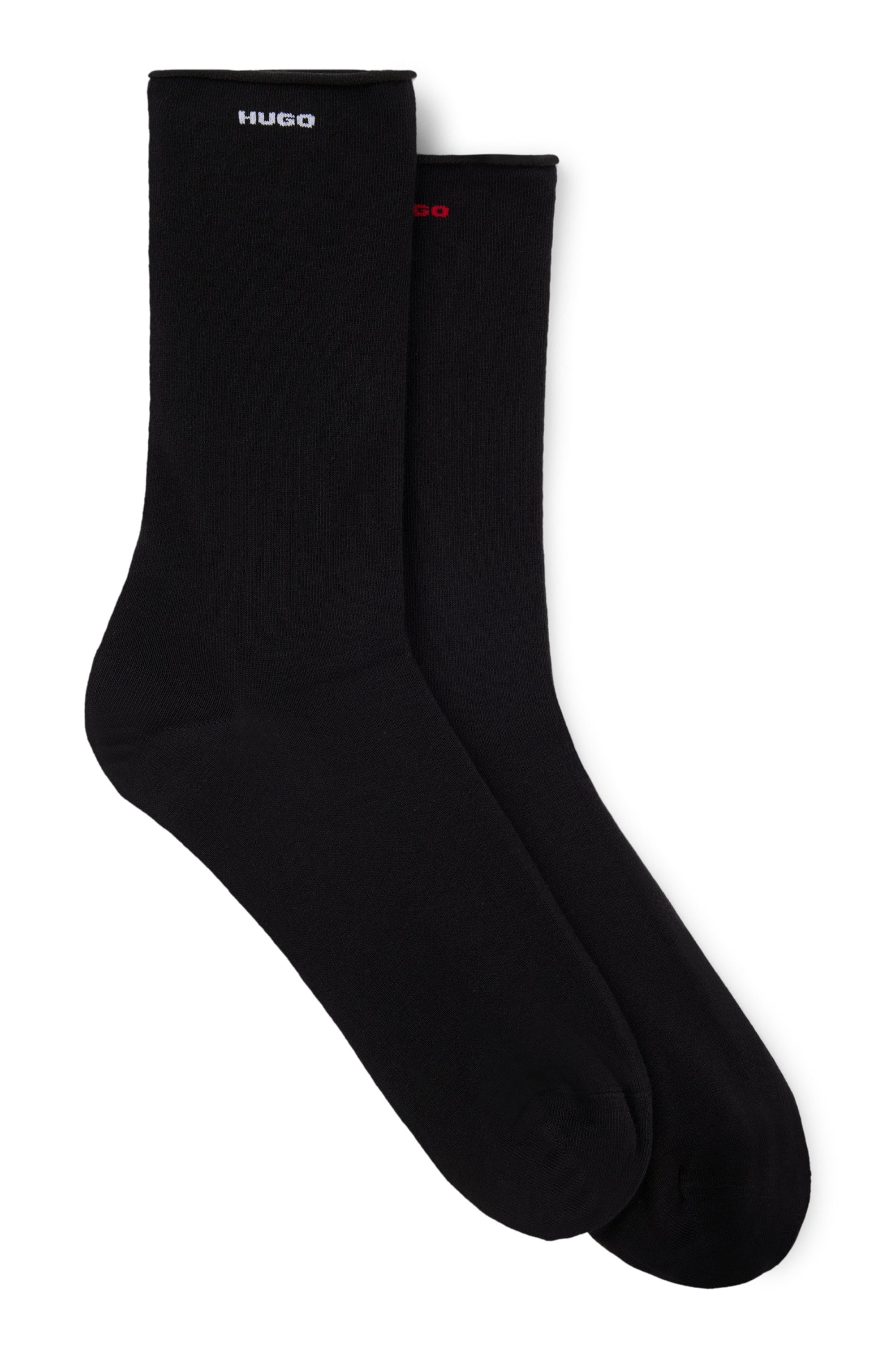 Image of HUGO Underwear Freizeitsocken "2P RS UNI CC W" Packung, 2er Pack, 2 Stk. tlg. mit gerolltem Bündchen