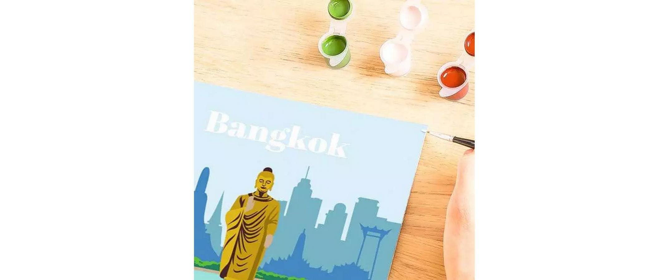 Ravensburger Peinture par numéros »CreArt Citys Farbenfrohes Bangkok«
