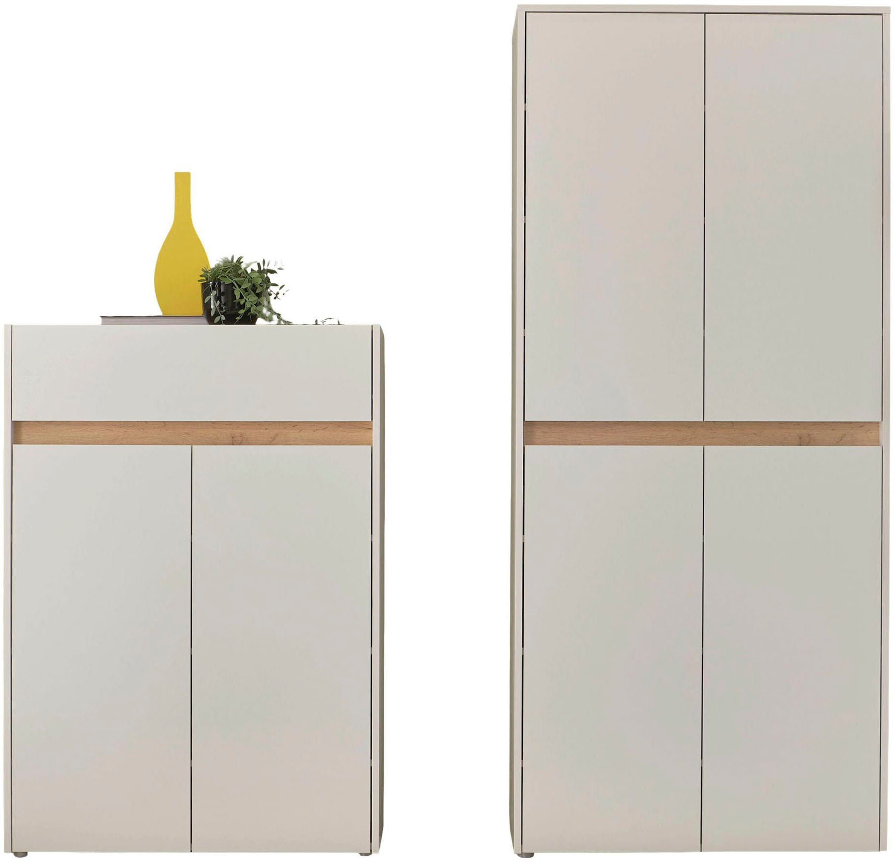 Home affaire Garderoben-Set »City/Giron, moderne Garderobe, viel Stauraum, ca. 48 Schuhe« Set, 2 Stk. tlg.