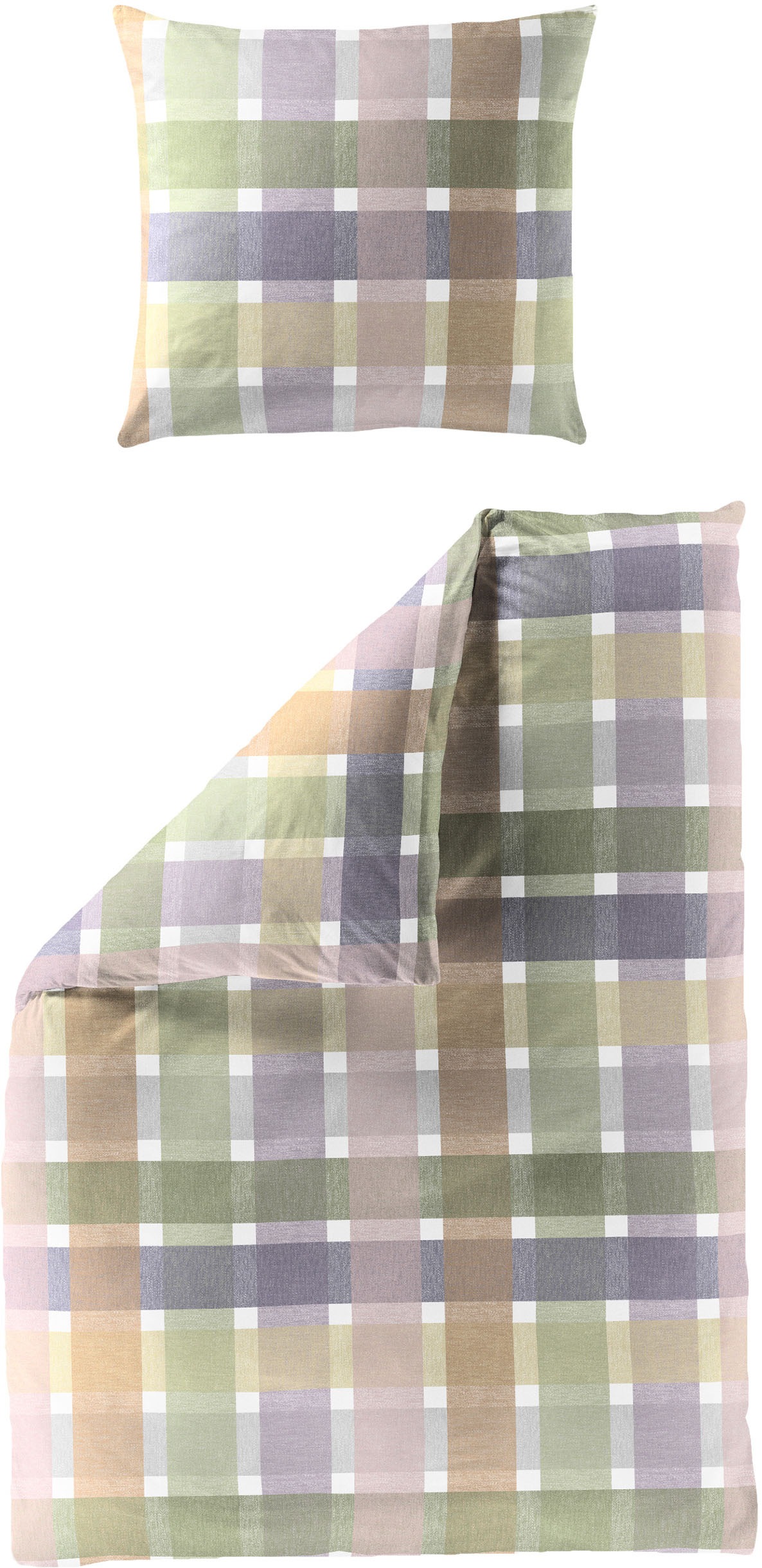 Image of BIERBAUM Bettwäsche "Bettwäsche 4080" 2 Mako-Satin, 100 % Baumwolle, pflegeleicht, seidig glänzend