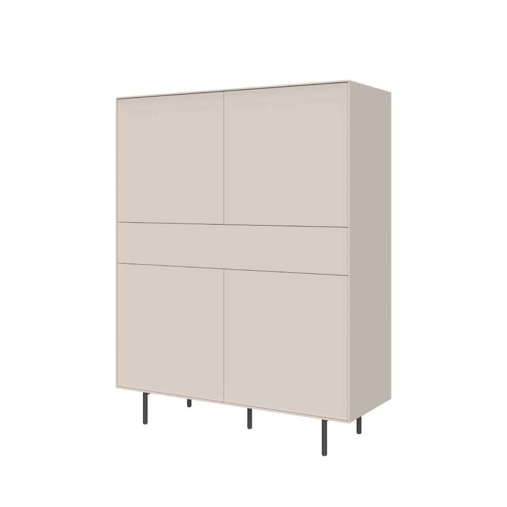 LeGer Home by Lena Gercke Buffet haut »Essentials, Sideboard, Kommode, Anrichte, Schrank, Stauraumschrank« Breite: 111 cm, UV lackiert, Push-to-open-Funktion