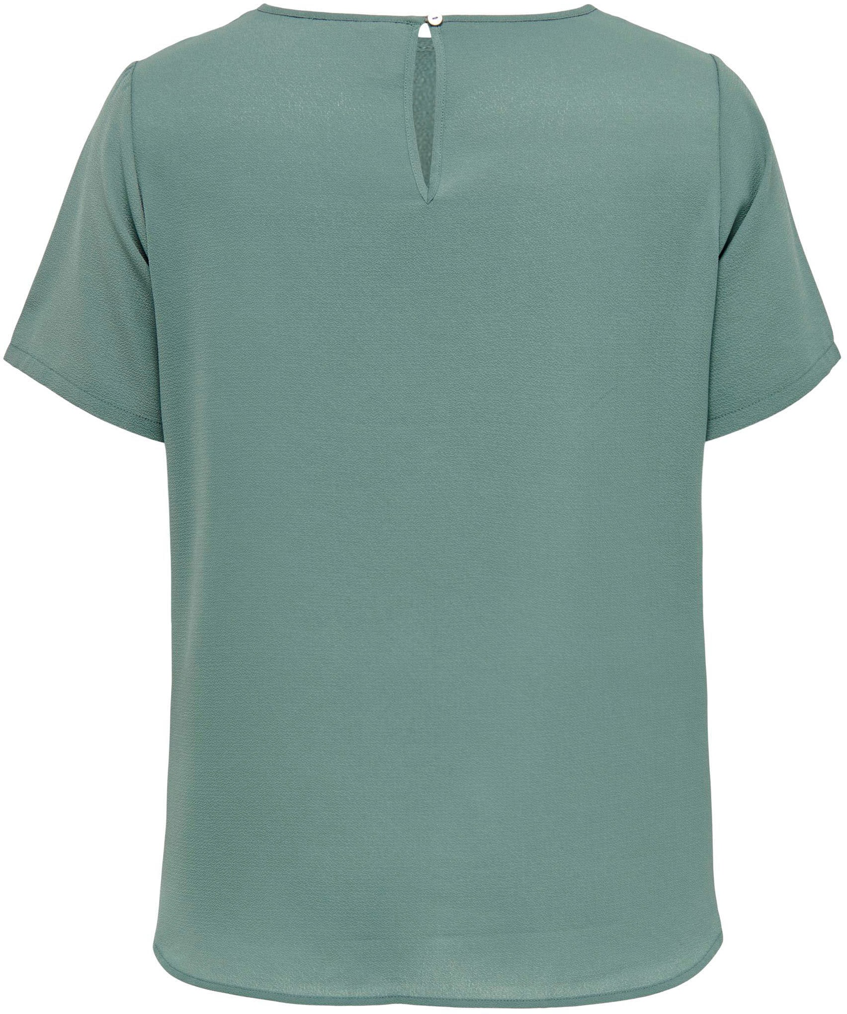 ONLY CARMAKOMA Chemisier à chemise »CARVICA SS TOP WVN NOOS« Materialmix, regular fit