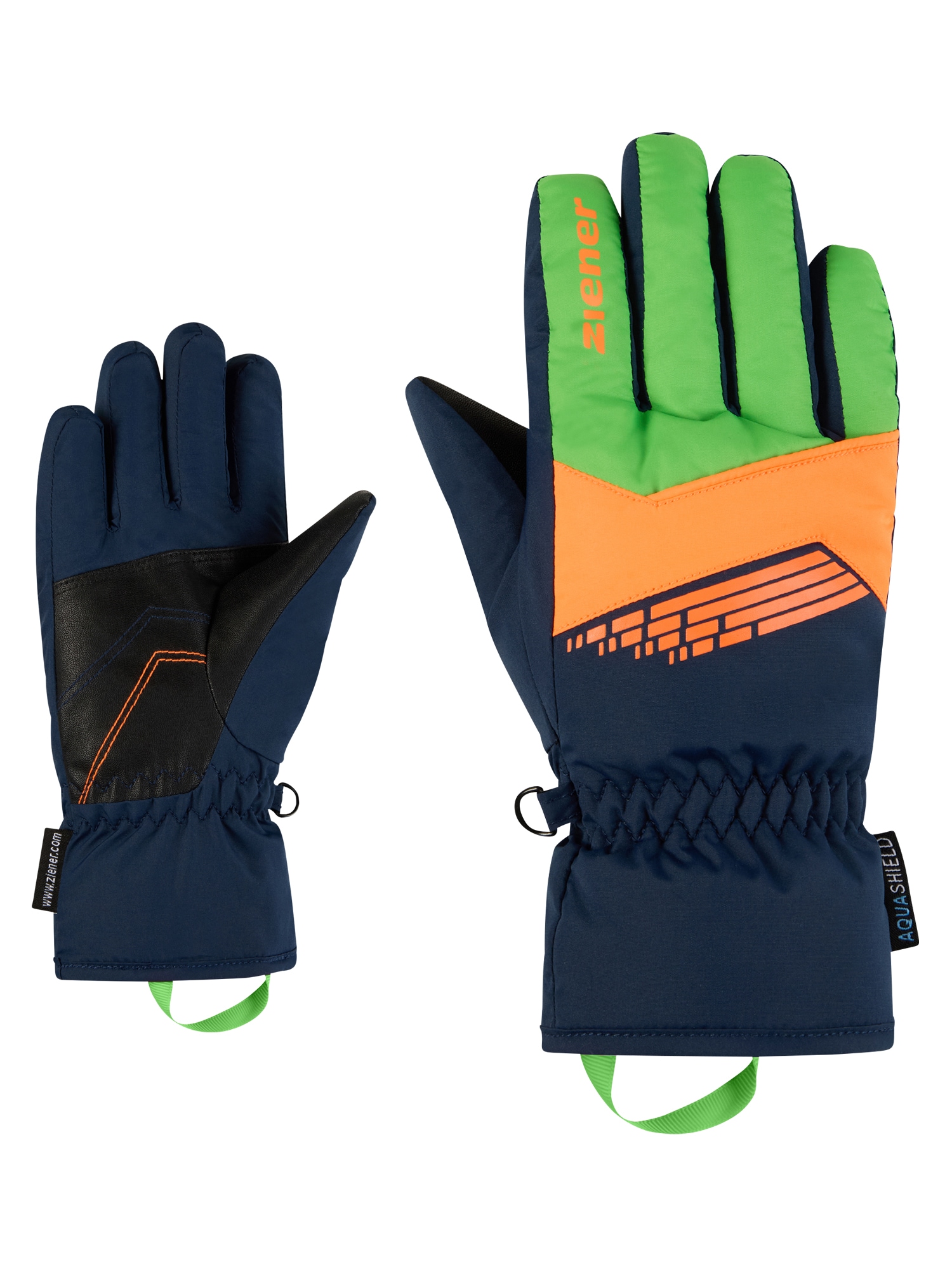 Ziener Skihandschuhe »LAVIVI-Z AQUASHIELD® JUNIOR« warm, wasserdicht, winddicht, atmungsaktiv,