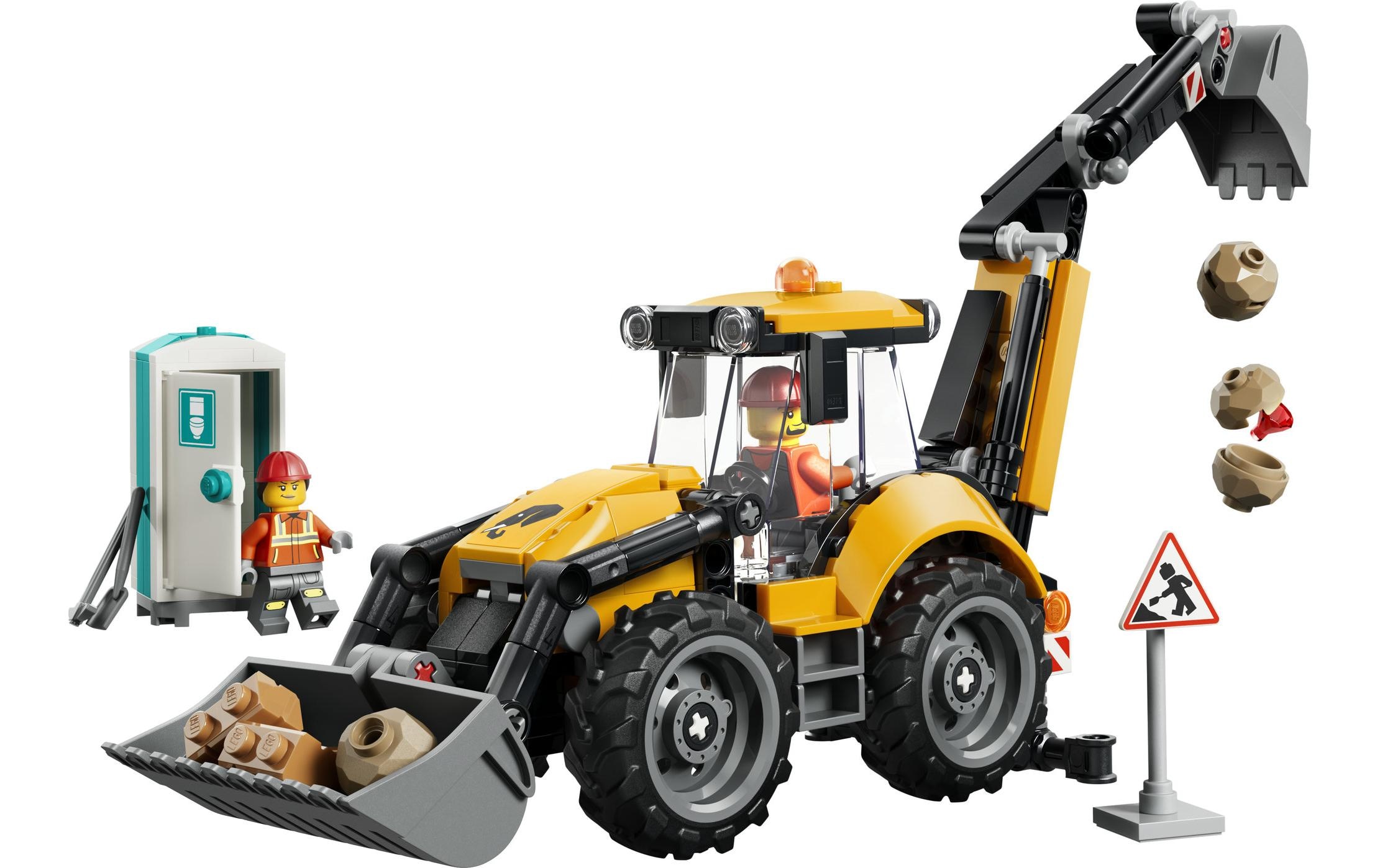 LEGO® Pions de construction »Gelber Baggerlader (60480), LEGO City« fabriqué en Europe