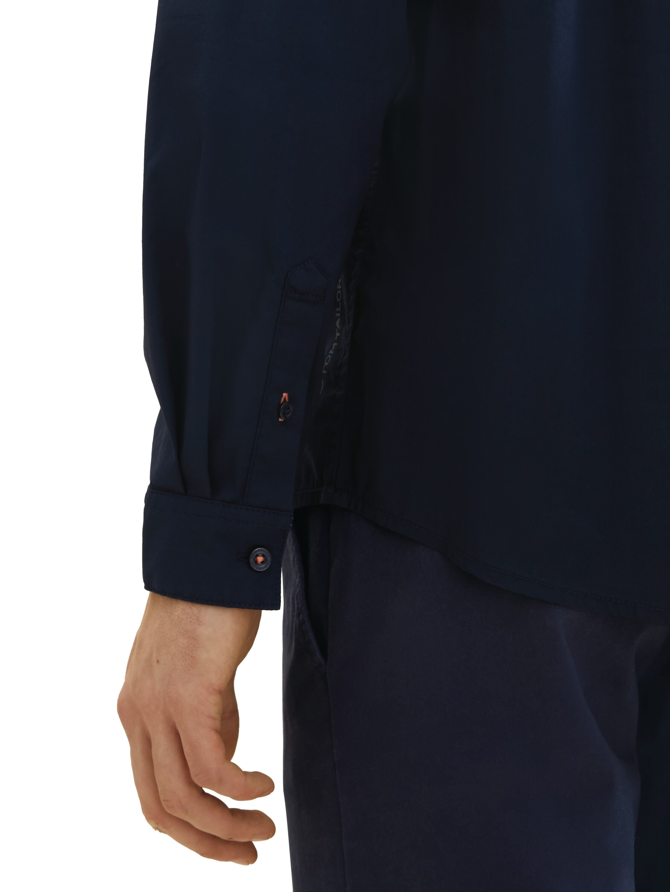 TOM TAILOR Langarmhemd »Poplin«, mit Manschetten