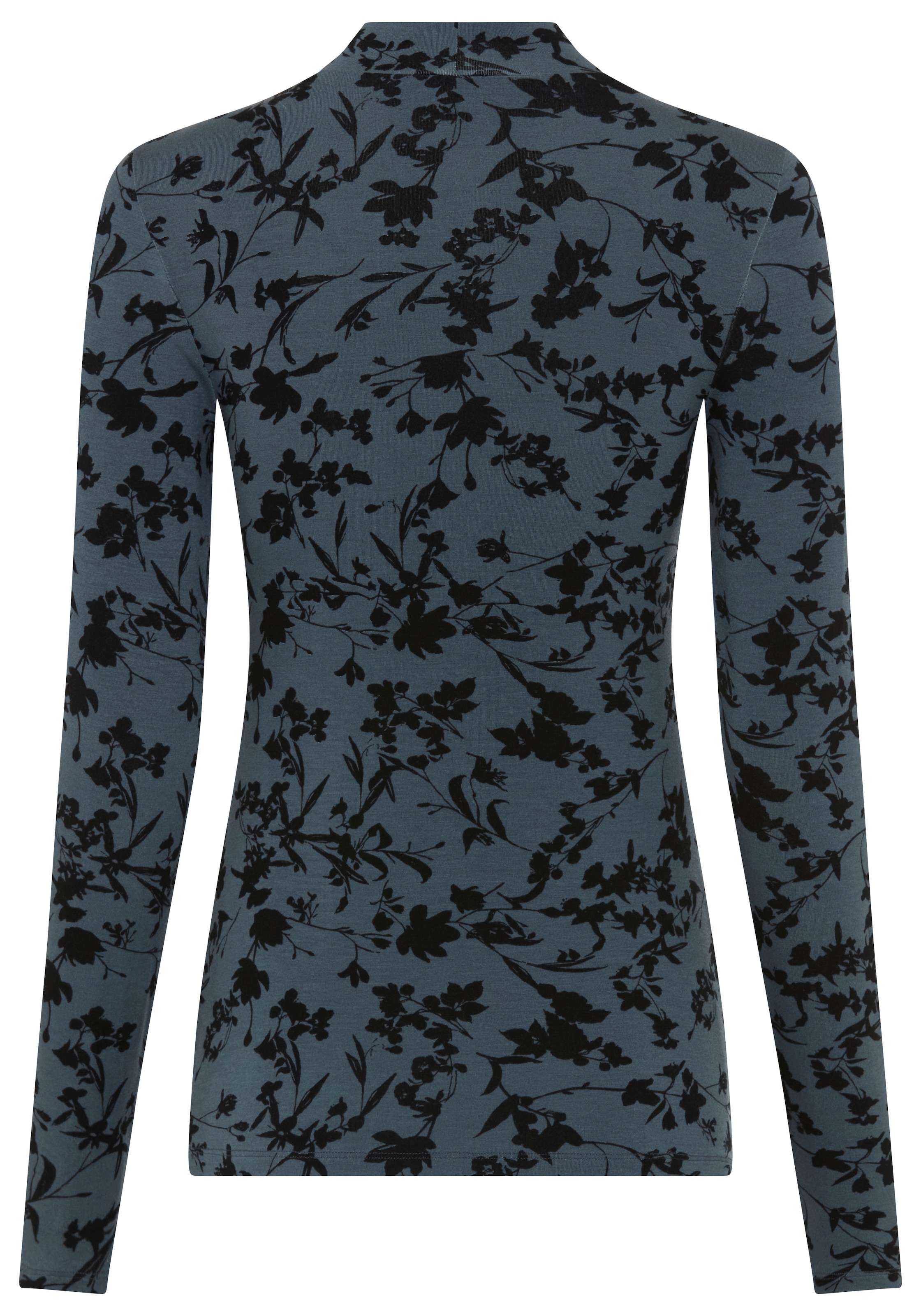 Laura Scott T-shirt à manches longues en mélange viscose, coupe ajustée, longueur couvrant les hanches